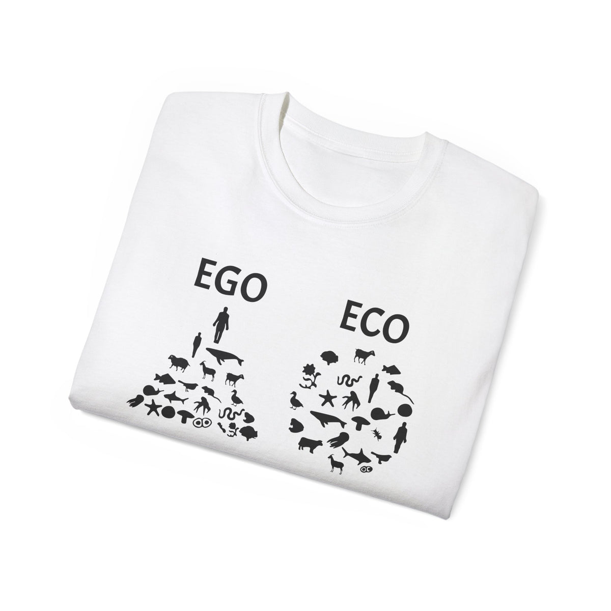 EGO vs ECO graphic tee | Environmental conservation shirt