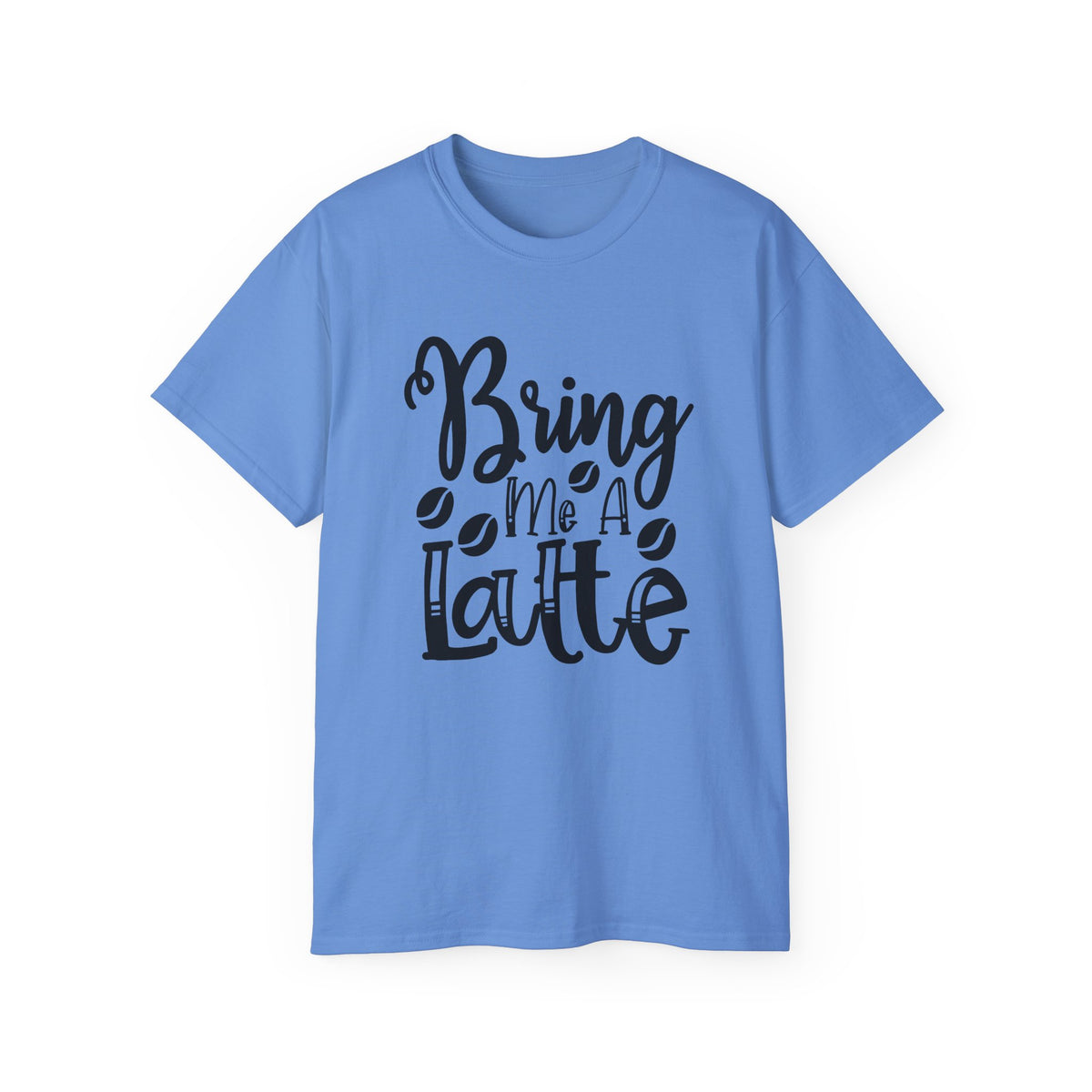 Bring Me a Latte T-Shirt | Coffee Script Typography Tee