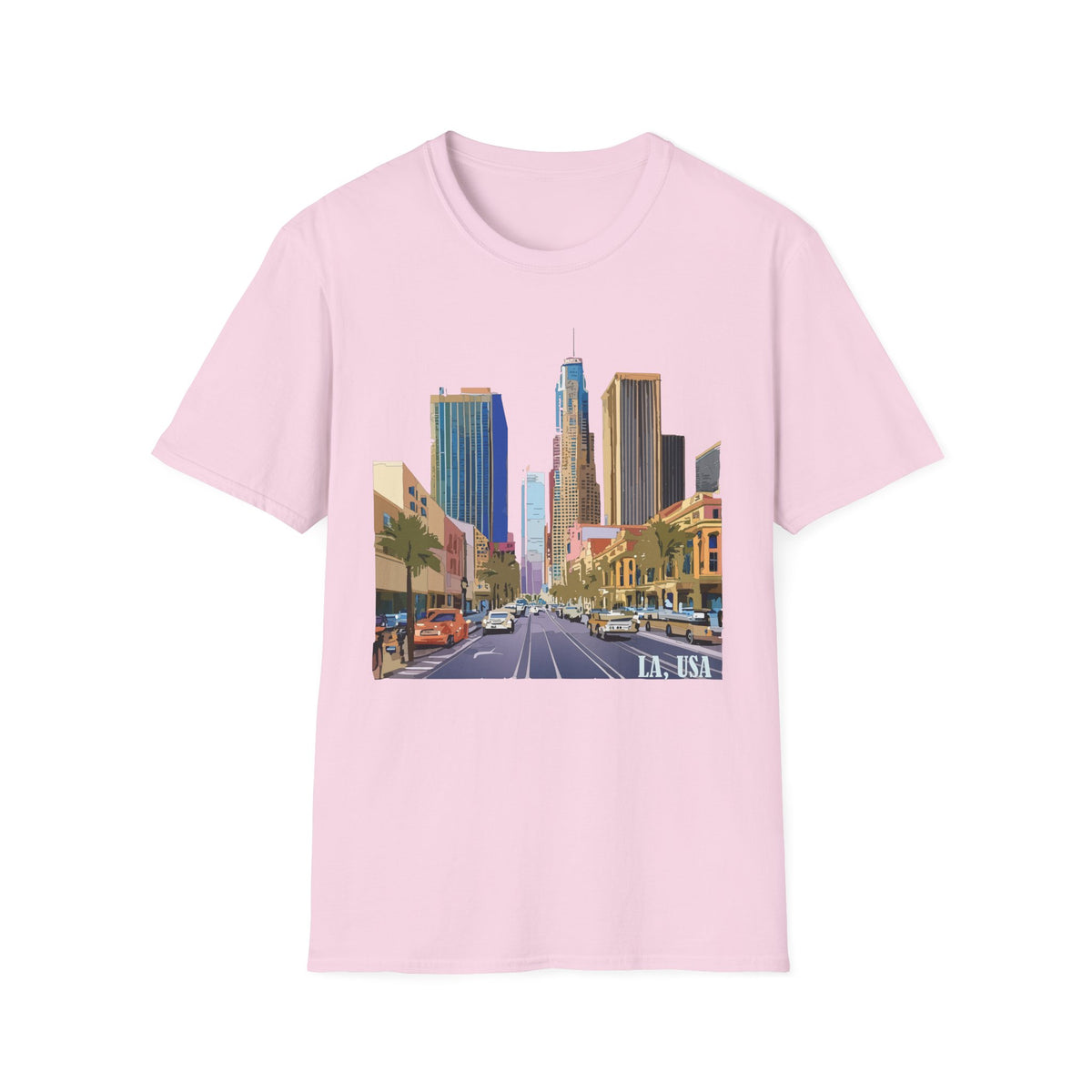 Downtown Los Angeles City Skyline T-Shirt | Urban Cityscape Tee