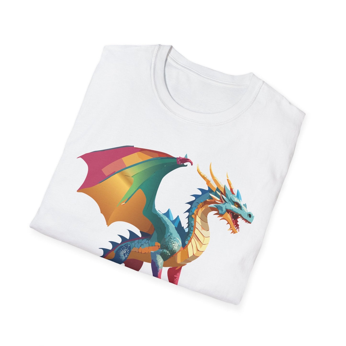 Dragon T Shirt Unisex Dragon Shirt Animal Design Tee Softstyle 100 Percent Ring Spun Cotton