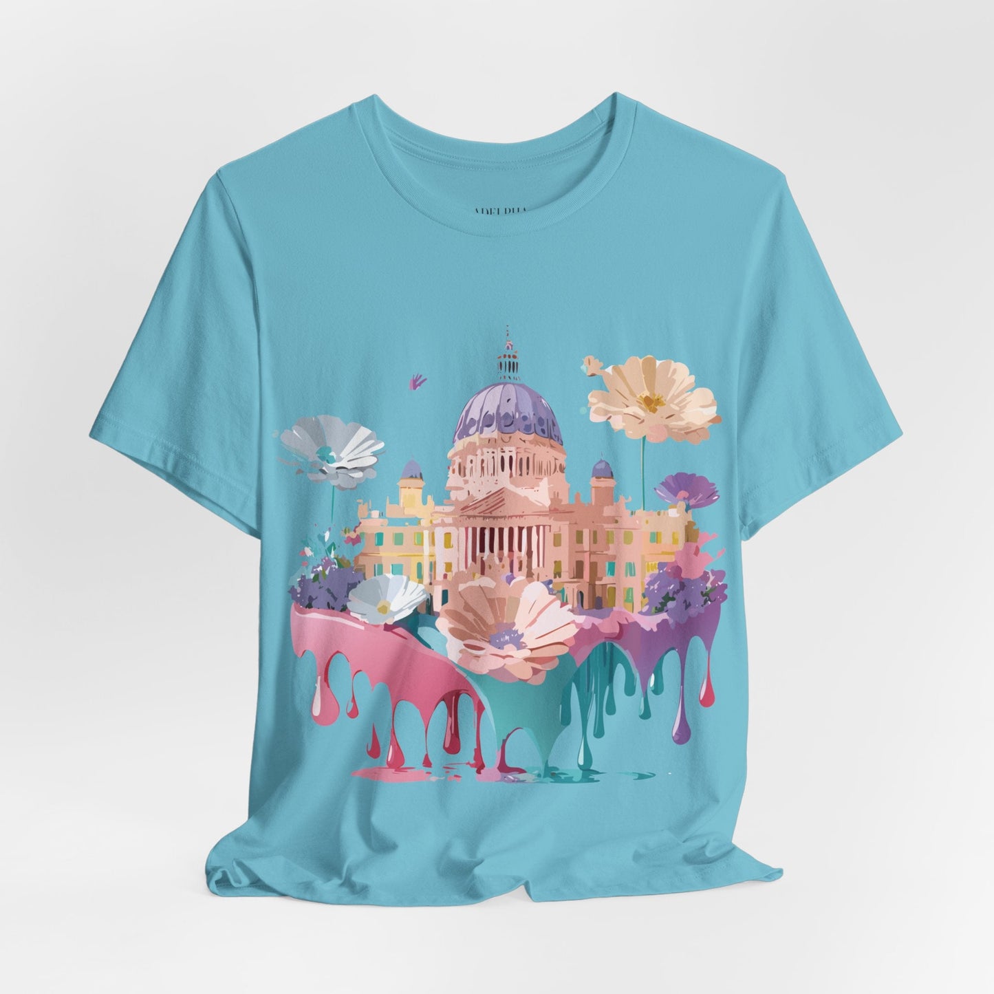 Madrid Tourist Shirt Unisex Graphic Tee With Vintage Adelpha Art Design Short Sleeve