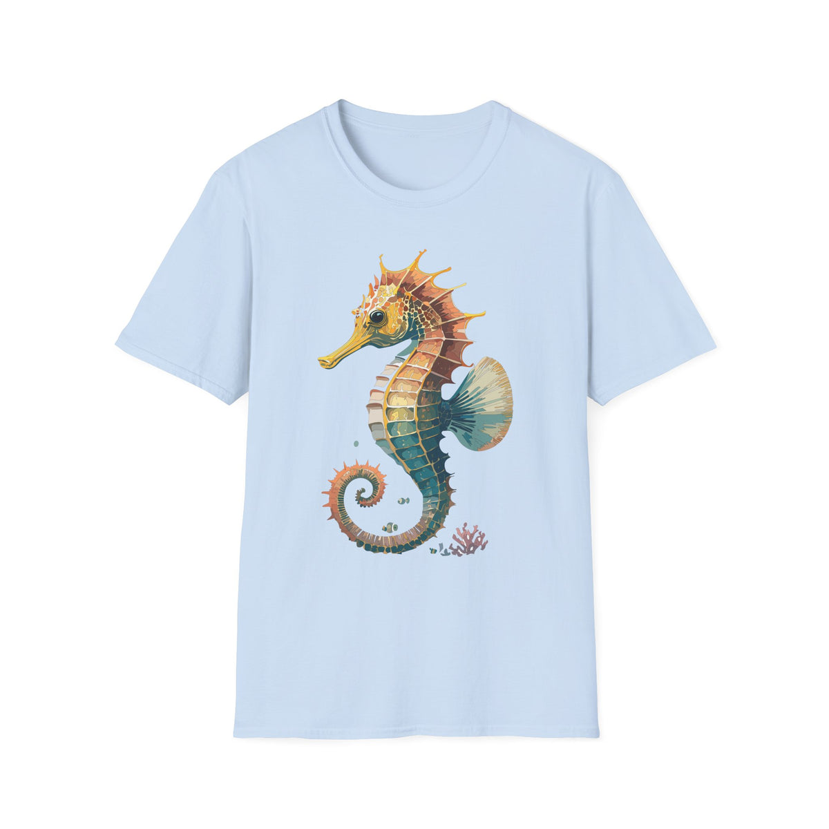 Watercolor Seahorse T-Shirt | Ocean Marine Life Tee