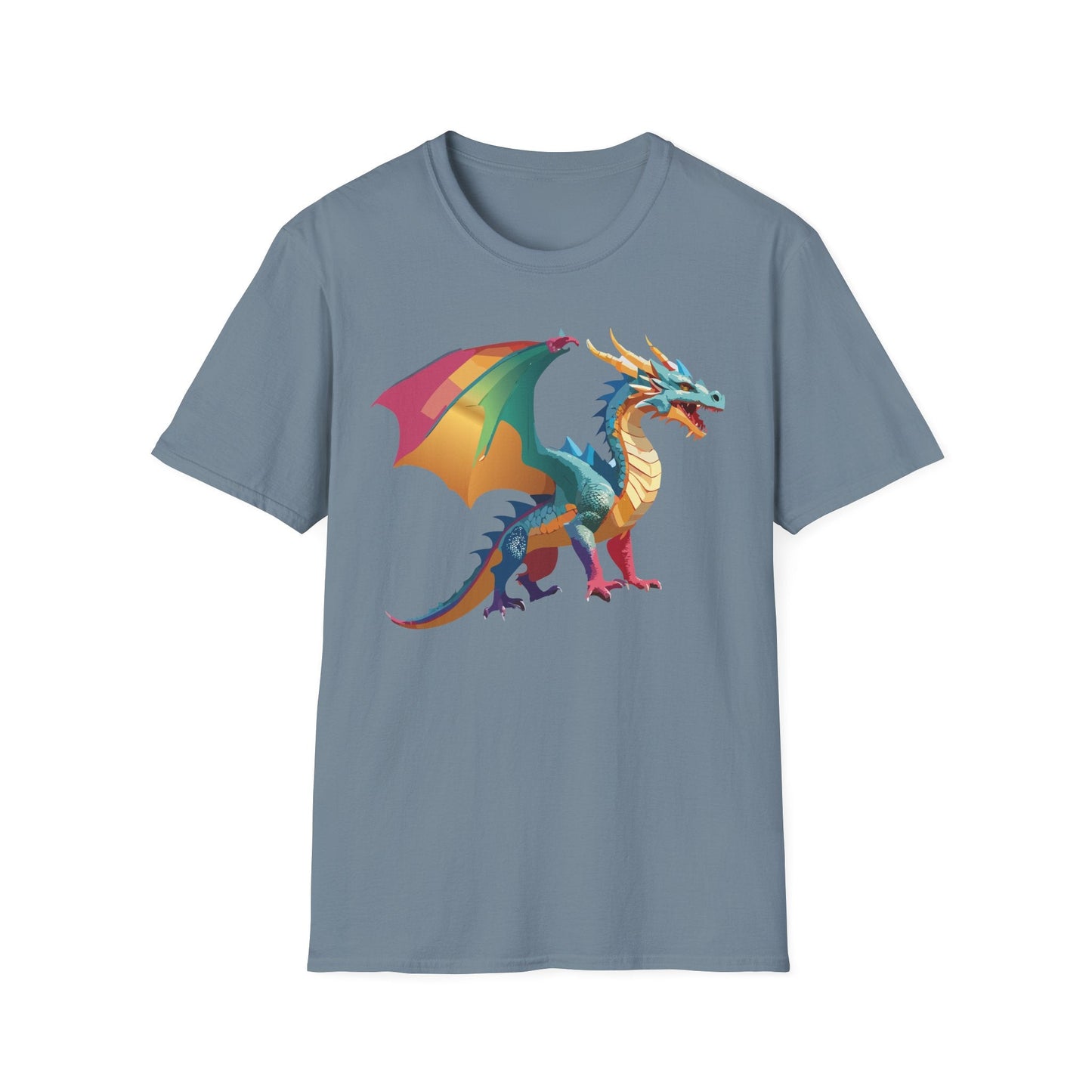 Dragon T Shirt Unisex Dragon Shirt Animal Design Tee Softstyle 100 Percent Ring Spun Cotton