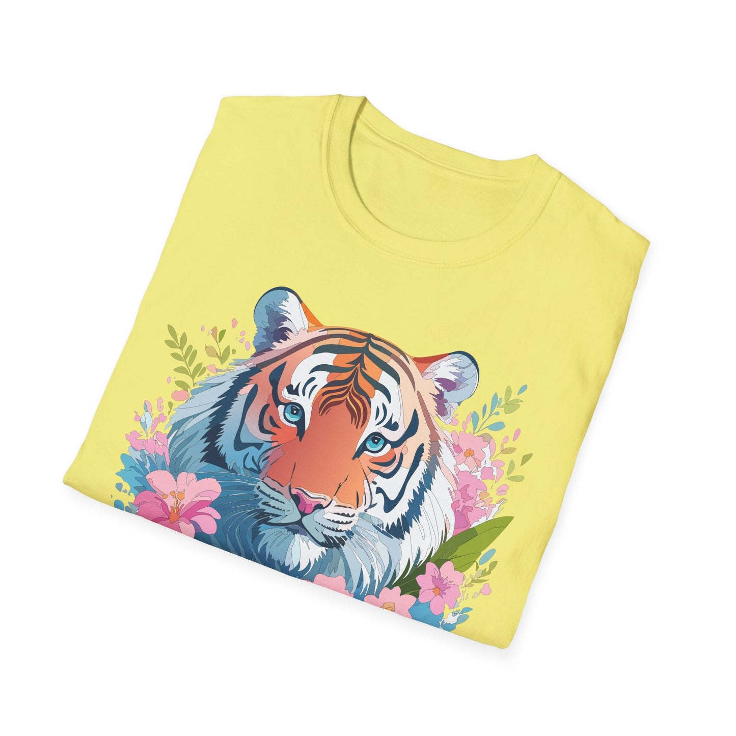 Unisex Tiger Shirt Gildan Softstyle 64000 Cotton Tee Everyday Comfort