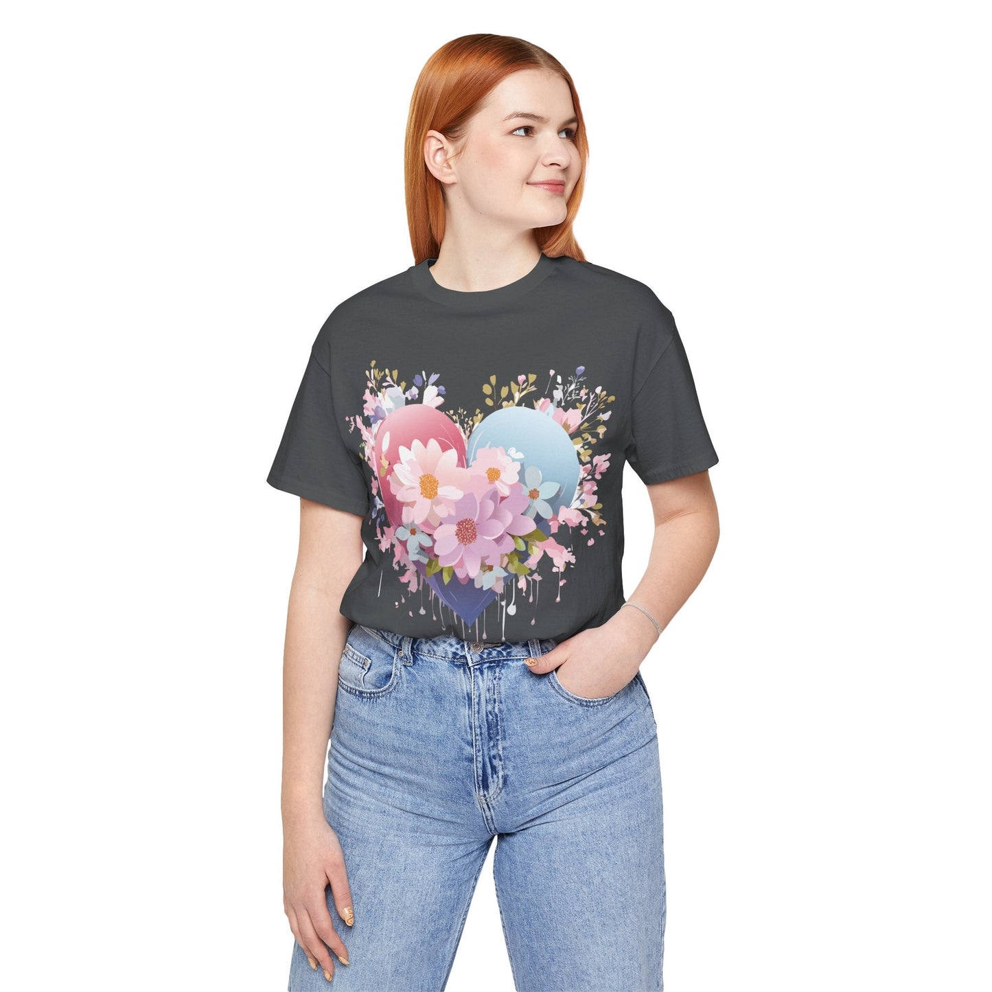 Valentine Graphic Tee Unisex Short Sleeve Vintage Inspired Artwork From Adelpha Premium Design