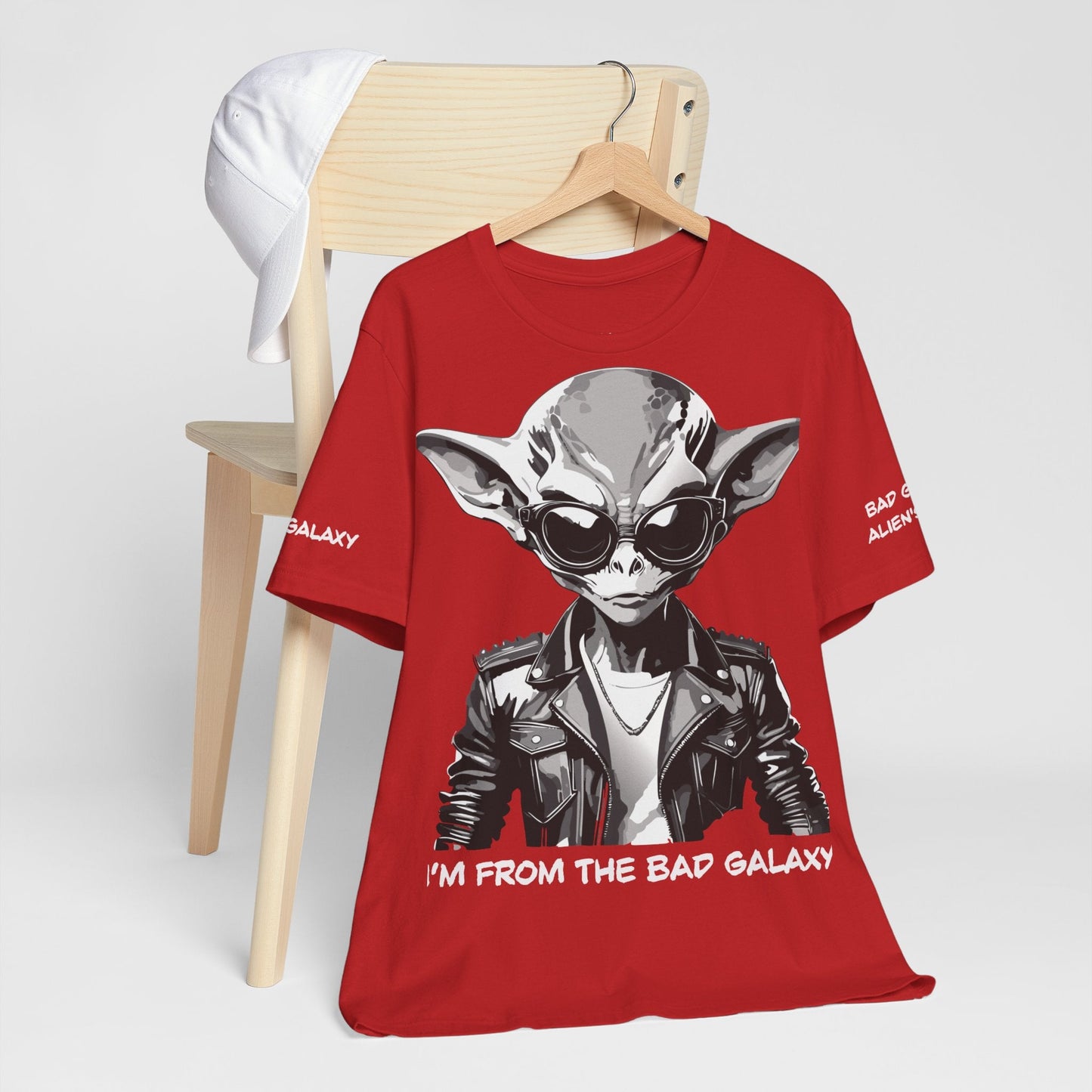 Tee Shirt With Alien From Bad Galaxy 100 Percent Cotton Made In USA Free Shipping