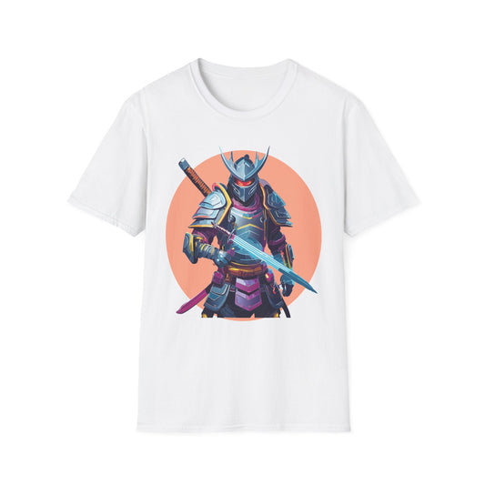 Samurai Shirt Unisex Tee Gildan Softstyle 64000 One Hundred Percent Ring Spun Cotton Comfort