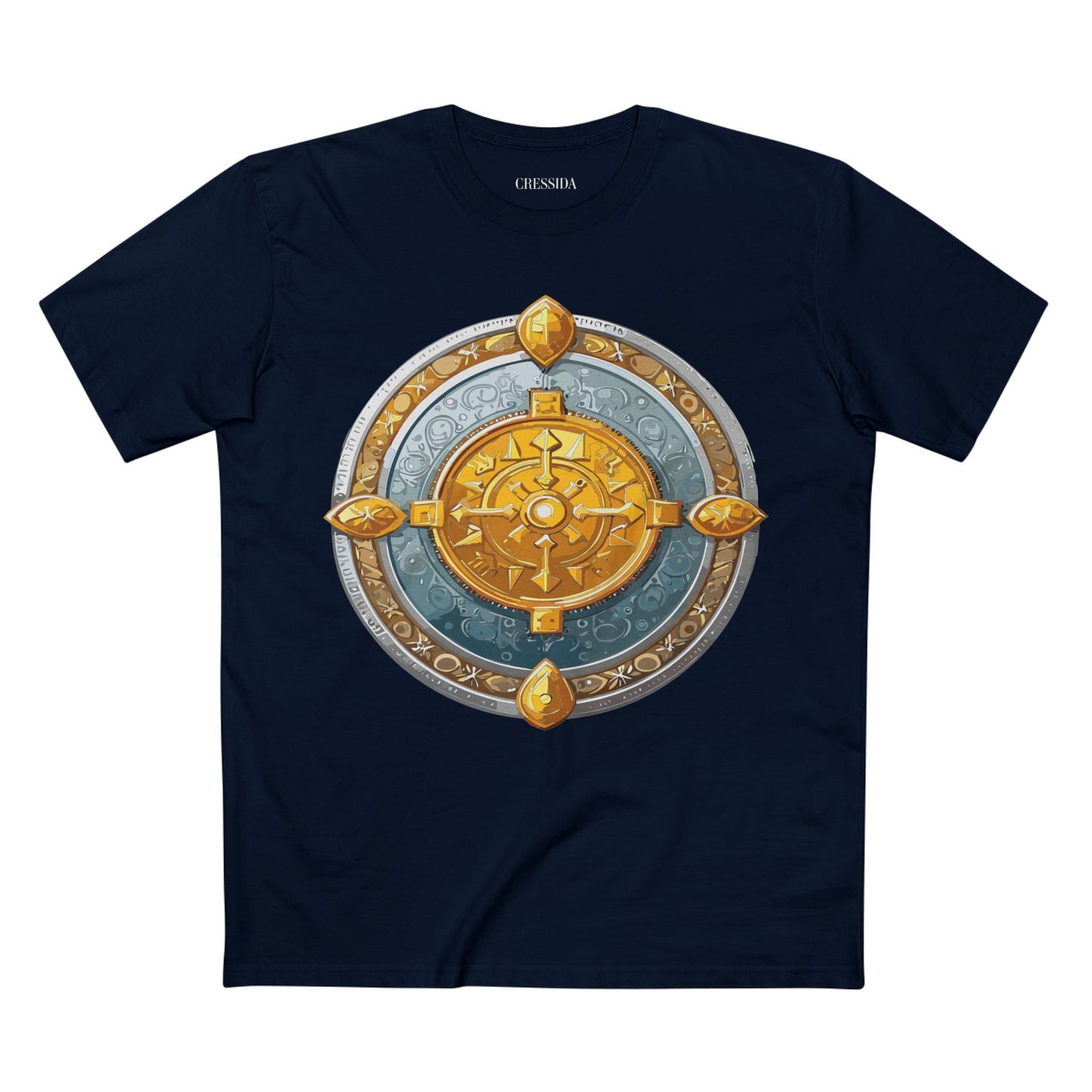 Antique Gold Coin Graphic Design T-Shirt Unisex 100 Cotton With Golden Print Artwork Tee 7