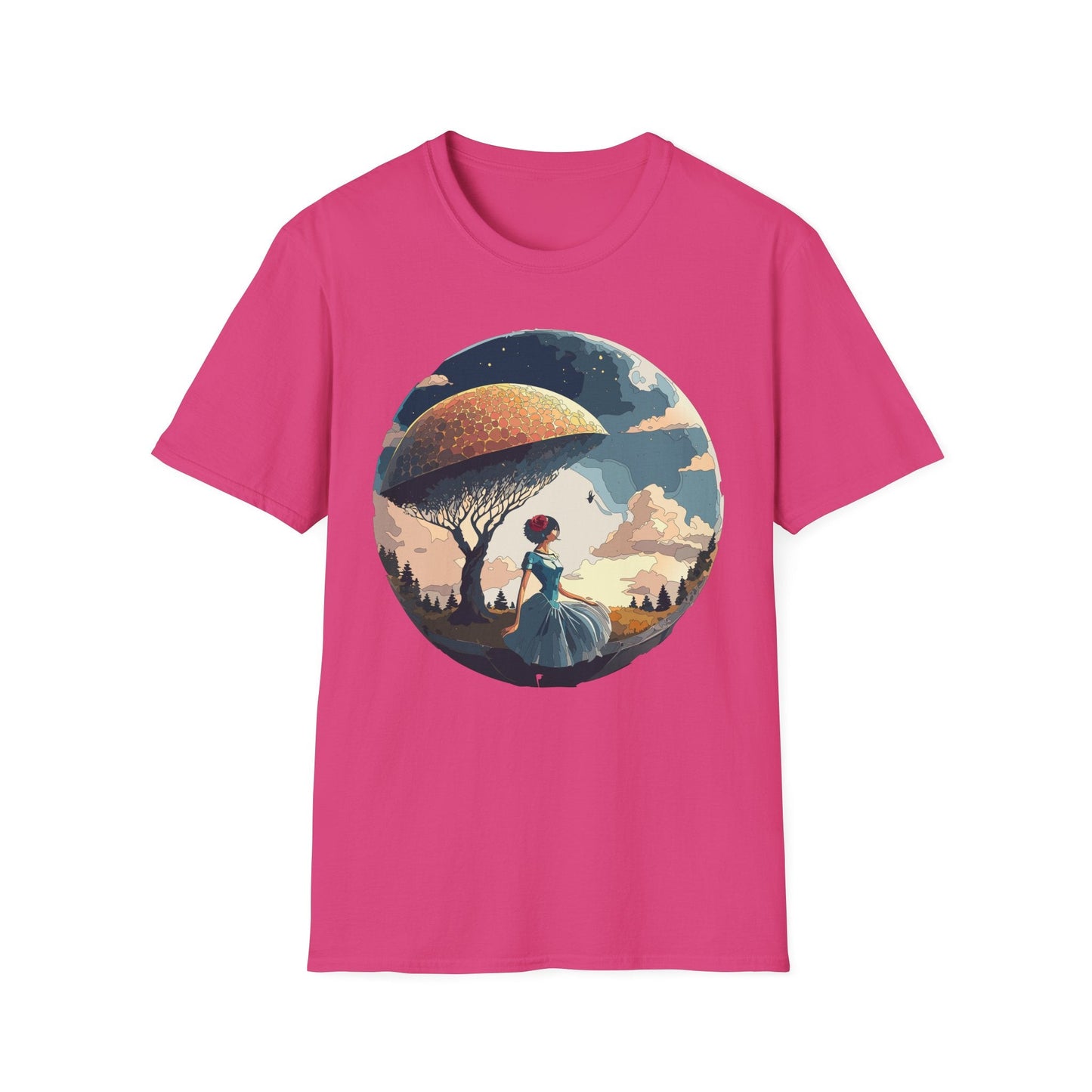 Womens Ladies Graphic T Shirts Art Design Shirt Gildan Softstyle 64000 Unisex Tee