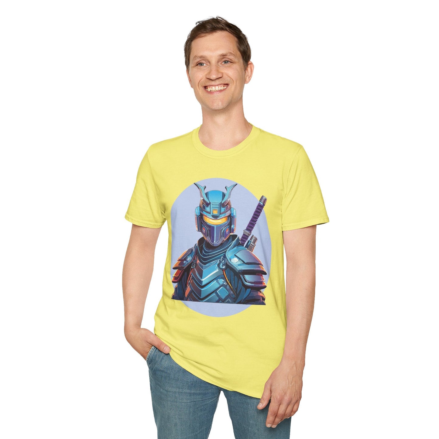 Samurai Shirt Unisex Softstyle Tee 64000 Gildan 100 Percent Ring Spun Cotton Comfort Fit