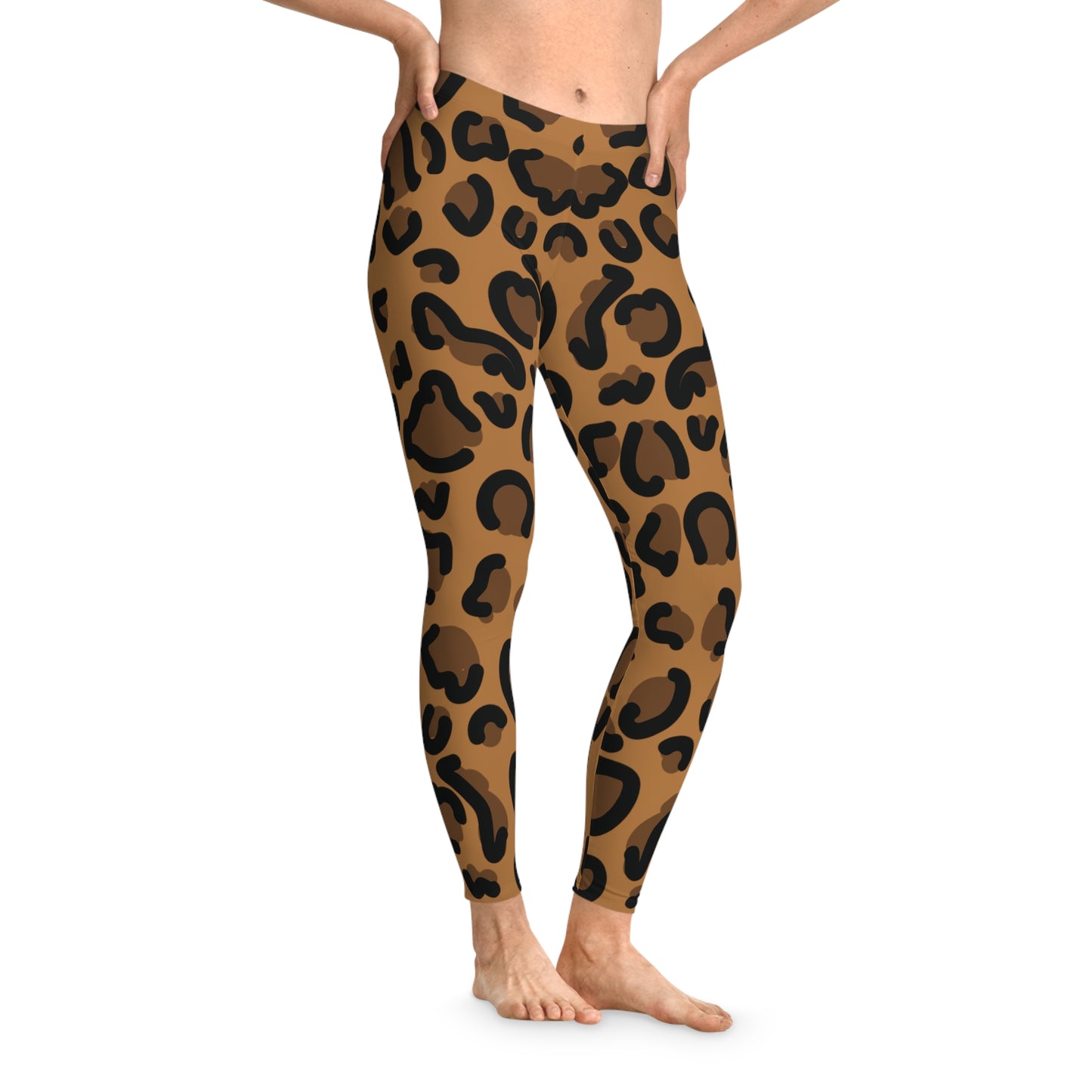 Leggings with animal print