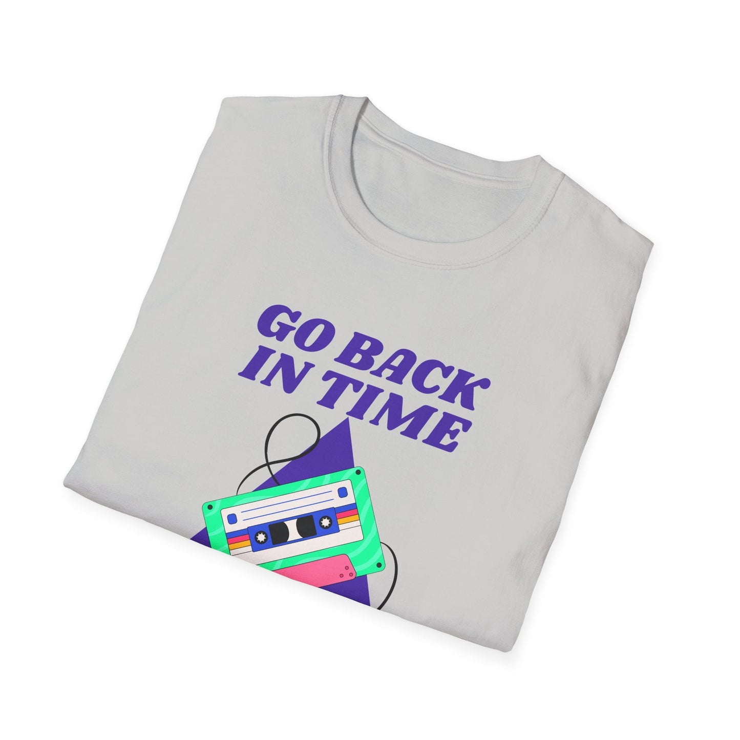 Retro Go Back In Time Cassette T-Shirt Unisex Cotton
