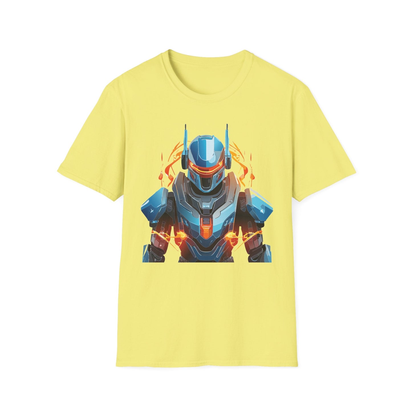 Cyborg Tee Robot Shirt Terminator Design Unisex Gildan Softstyle 64000 100 Percent Ring Spun Cotton