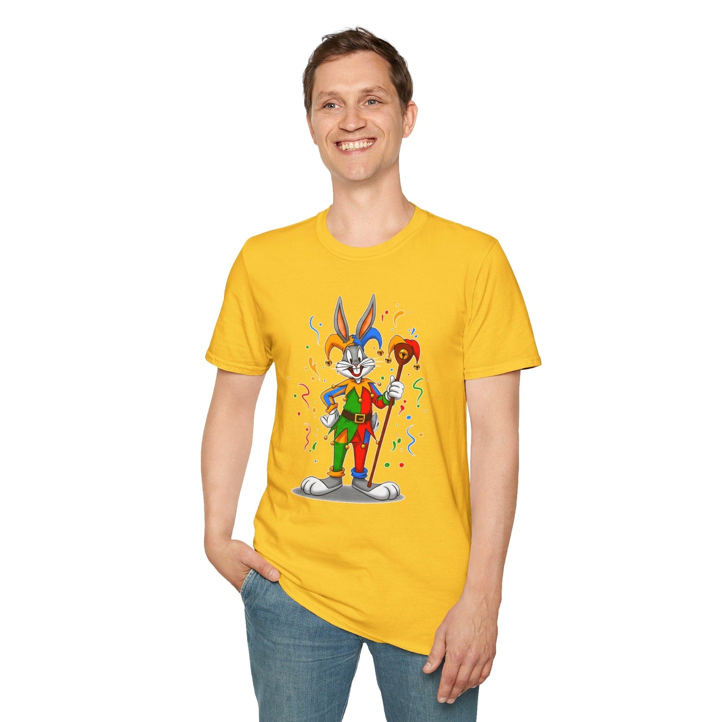 Bugs Bunny Shirt Unisex Short Sleeve T Shirt Cartoon On T Shirt Animation Tee Gildan Softstyle 64000