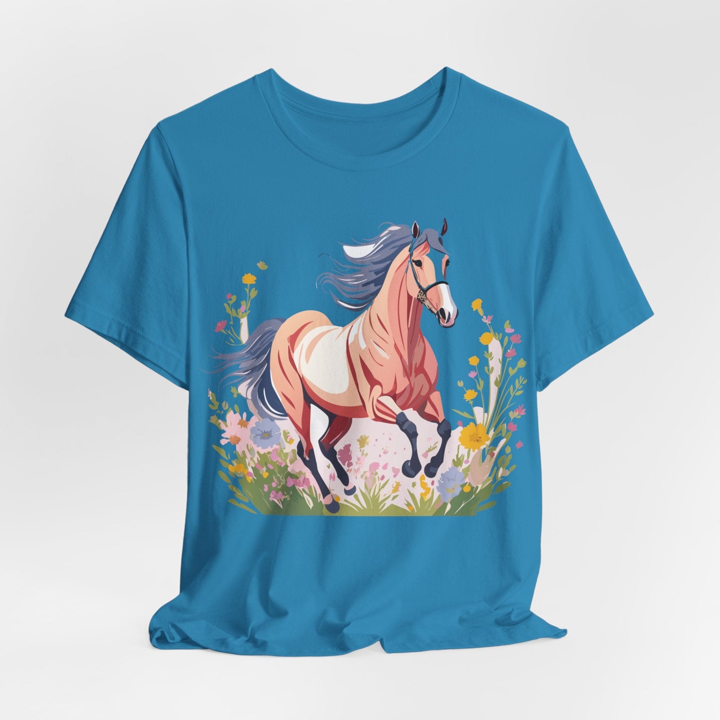 Horse Graphic Unisex 100 Cotton Vintage Animal Art T-Shirt 8