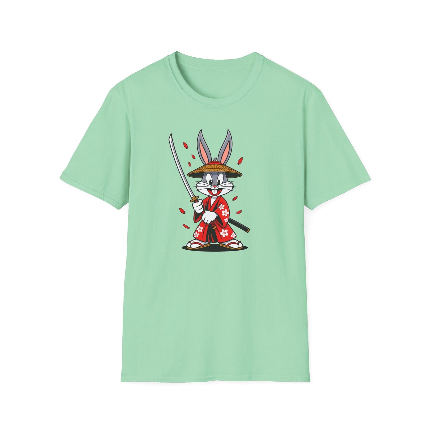 Bugs Bunny Graphic T Shirt Unisex Gildan Softstyle 64000 Cotton Tee Cartoon Animation Design