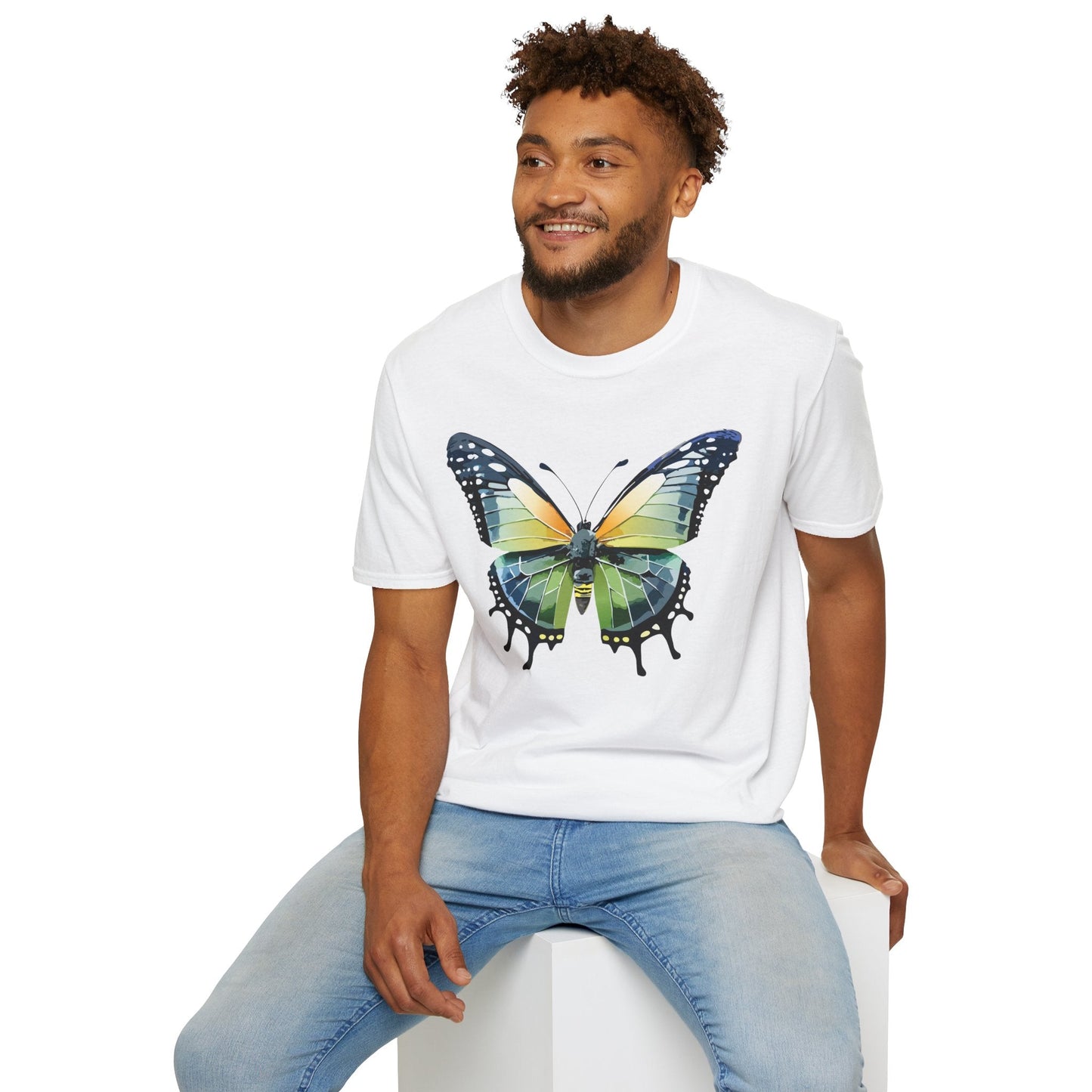 Butterfly Shirt Unisex Softstyle Gildan 64000 Monarch Butterfly Graphic Tee For Men And Women