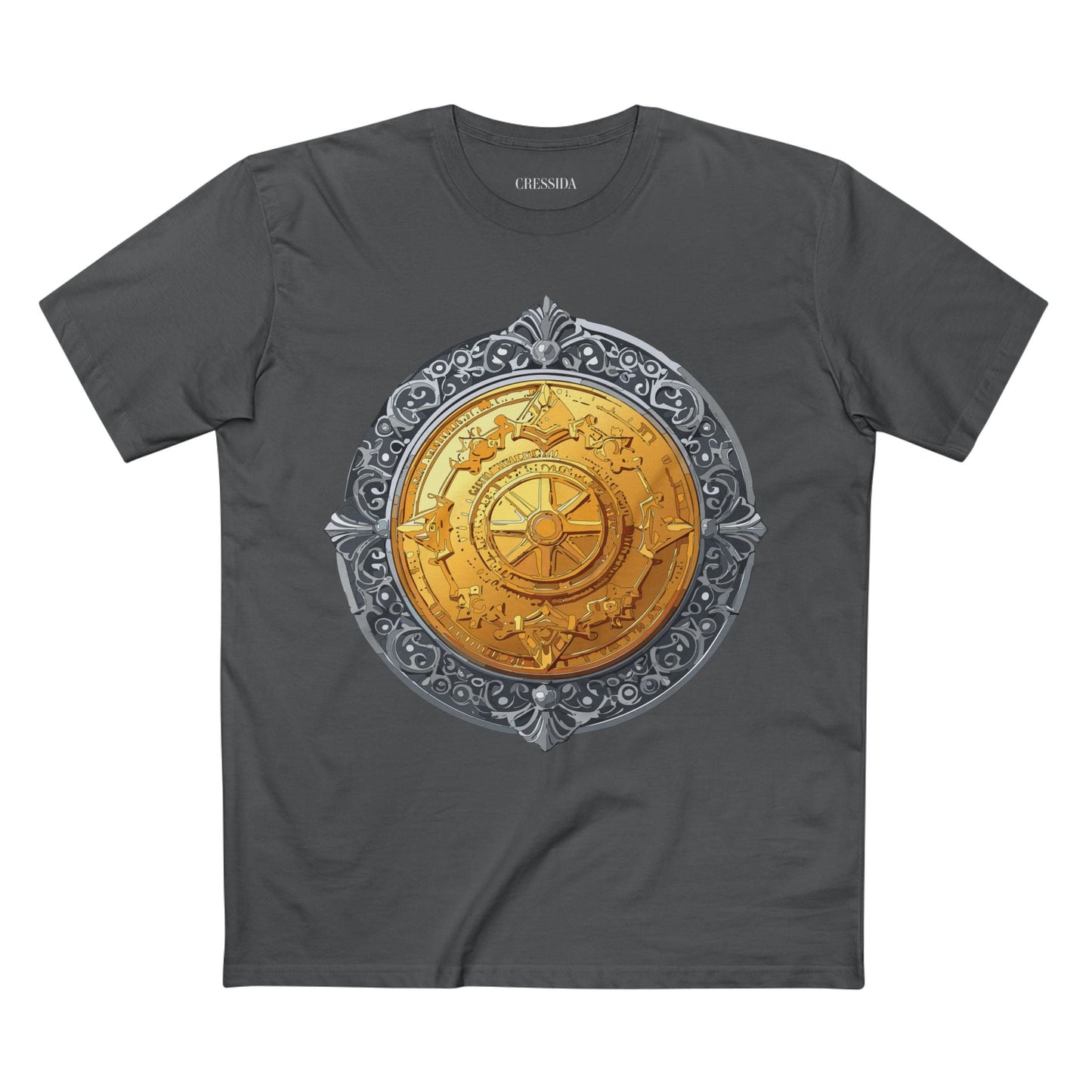 Antique Gold Coin Graphic Design T-Shirt Unisex 100 Cotton With Golden Print Artwork Tee 10