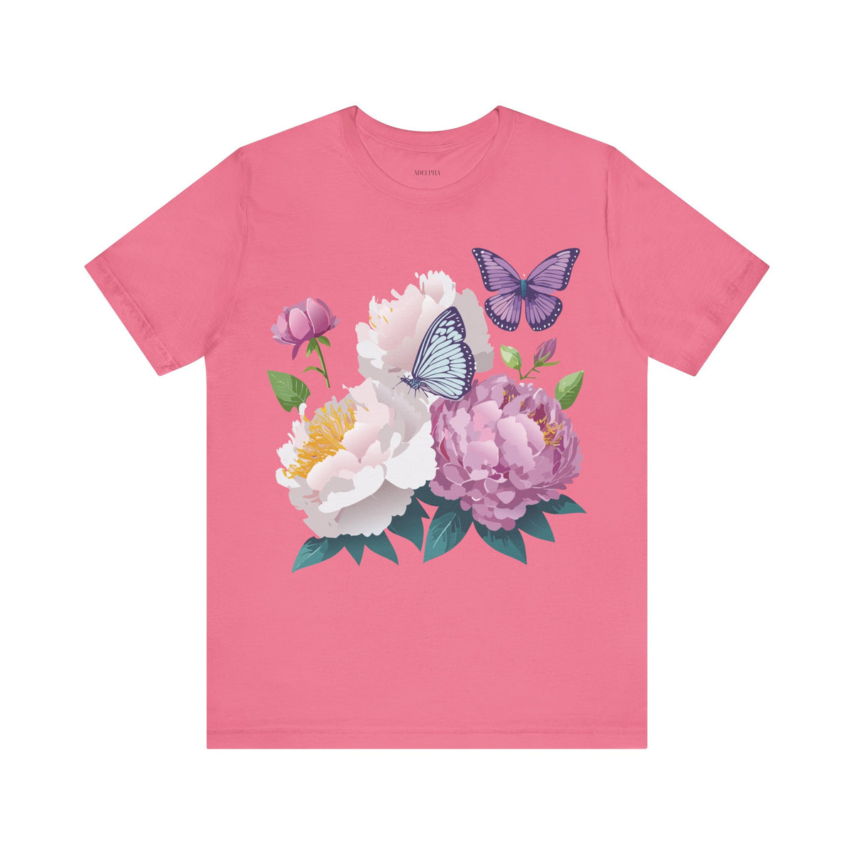 Floral Graphic Tee Shirt - Bella+Canvas Unisex 100 Cotton 32