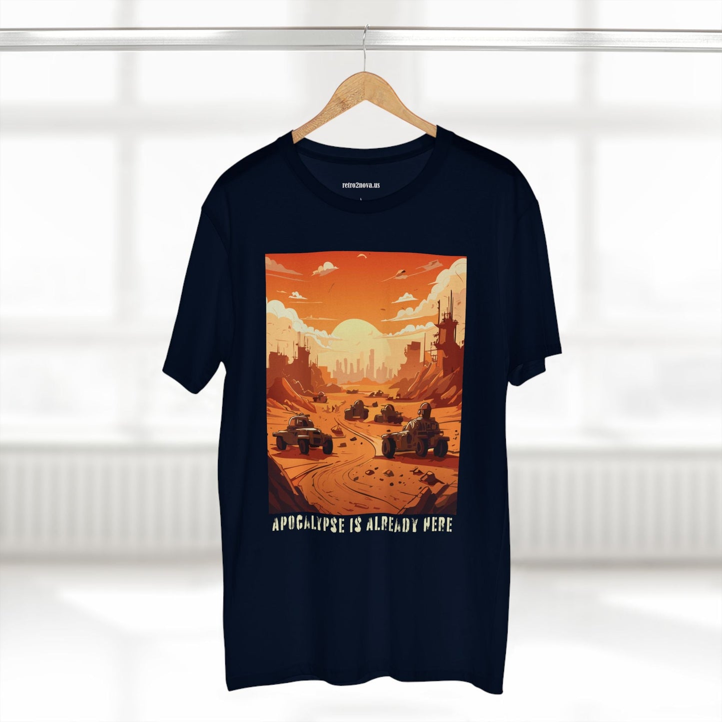 Retro2Nova Cataclysm Doomsday Unisex Premium Cotton Tee With Original Art Design
