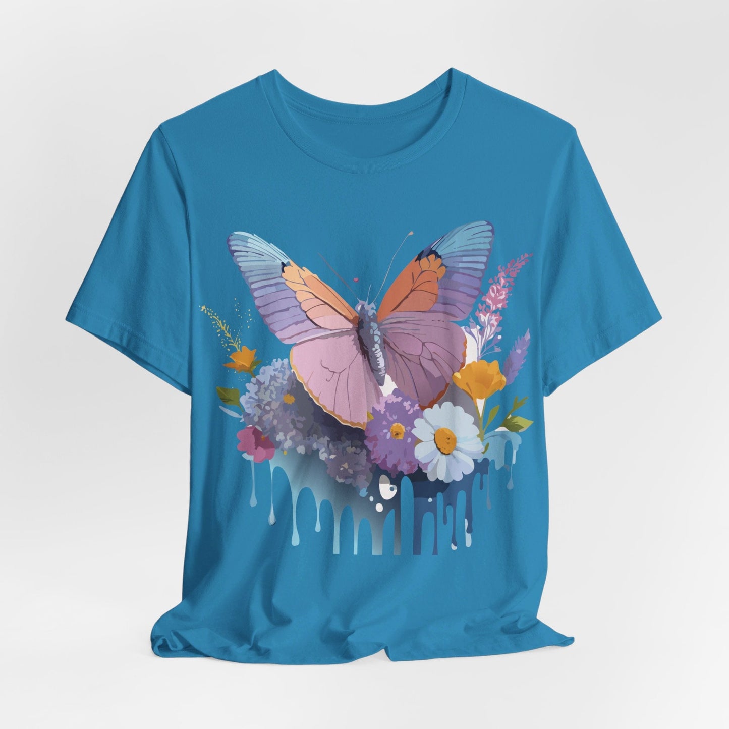 Butterfly Graphic Tee Unisex Short Sleeve Vintage Inspired Art Adelpha