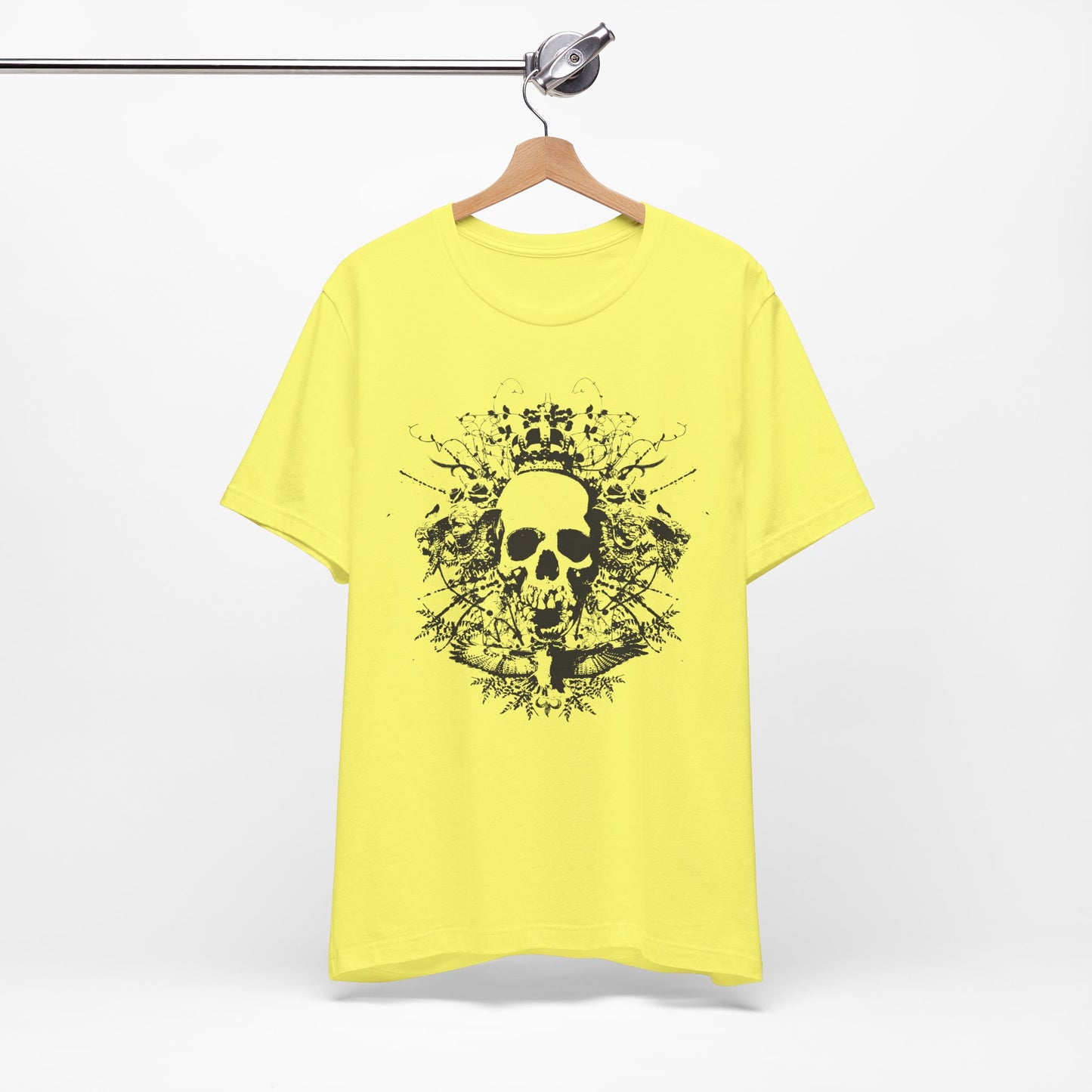 Dark Skull Graphic Design Tee, Skull Shirt, Vintage Tees, Art Design T-Shirt, Vintage Graphic Tee, Art Shirts with Skulls