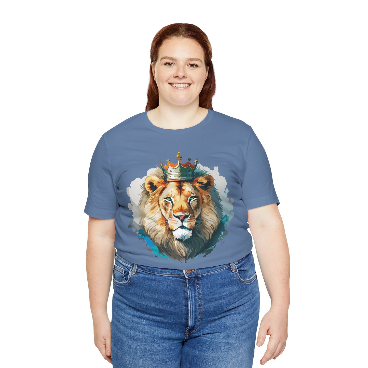 Lion Shirt, Animal Shirt, T-Shirt with Lion, Art Design Tee, Animal Tees, Safari T-Shirt, Crown Tee 13
