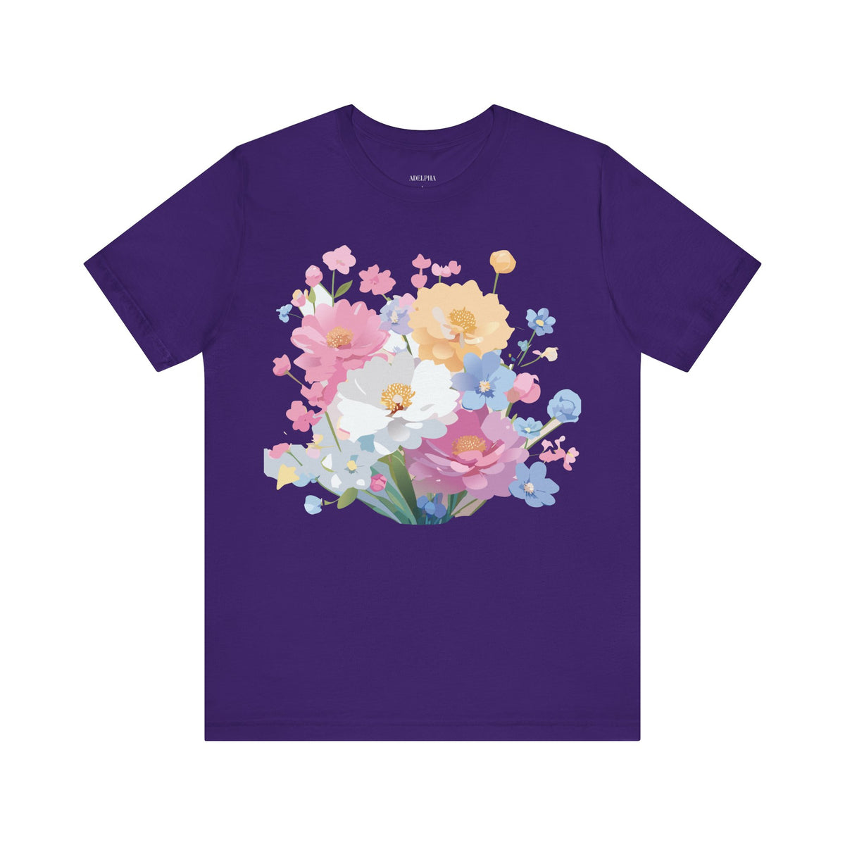 Floral Graphic Tee Shirt - Bella+Canvas Unisex 100 Cotton 17