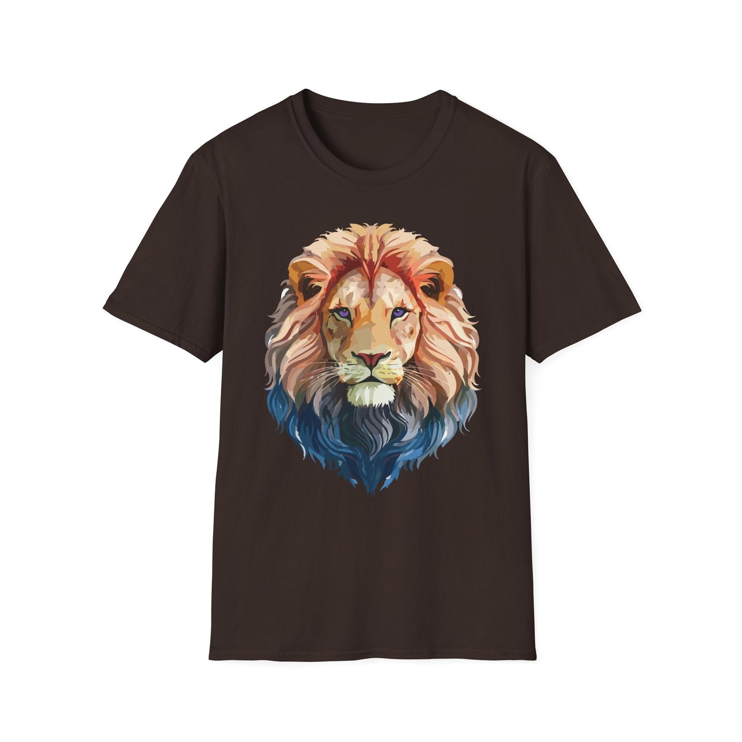 Lion Shirt Unisex Animal Tee Ring Spun Cotton Softstyle Tee Gildan