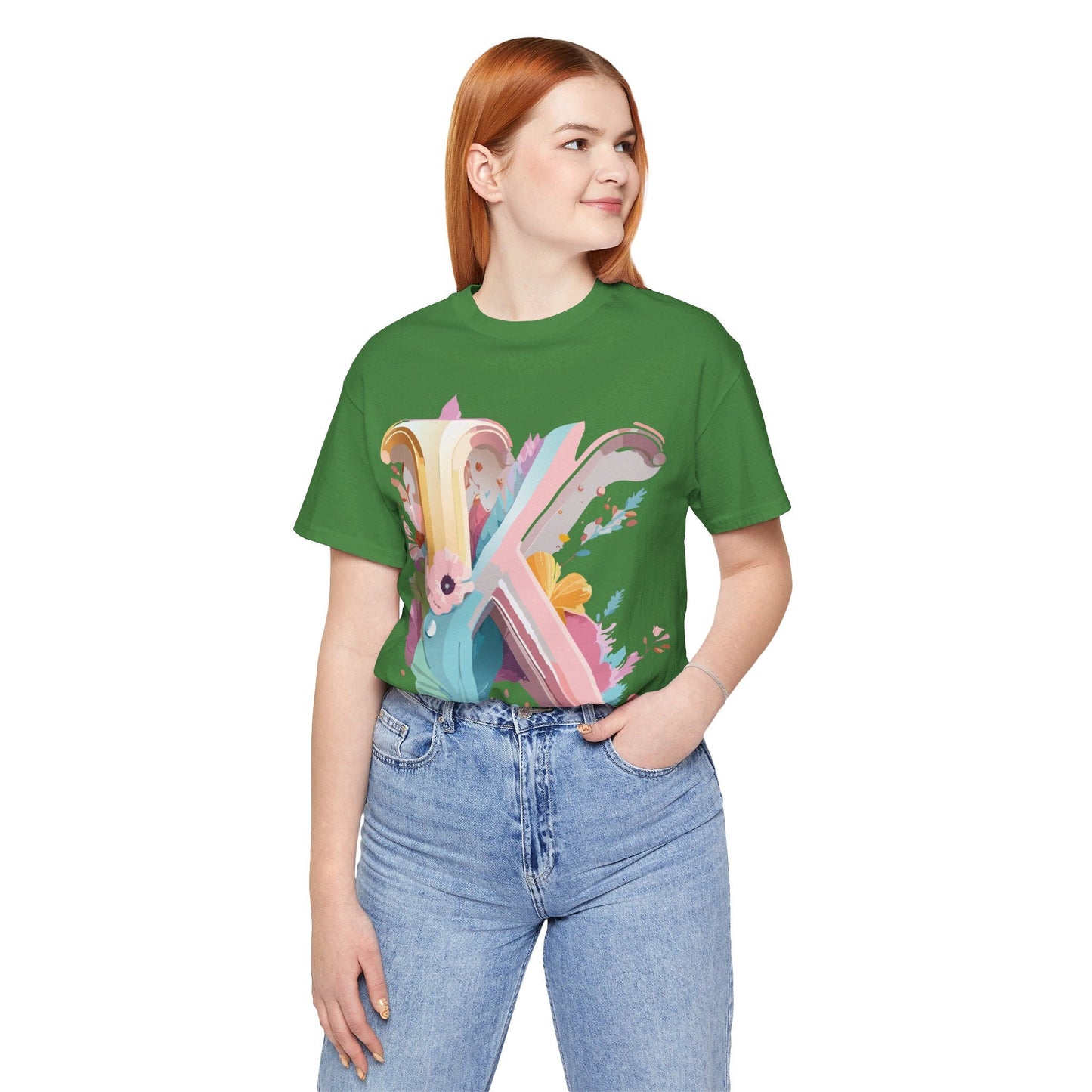 Letter K Shirt Unisex Graphic Tee With Vintage Inspired Artwork Adelpha Premium Comfort