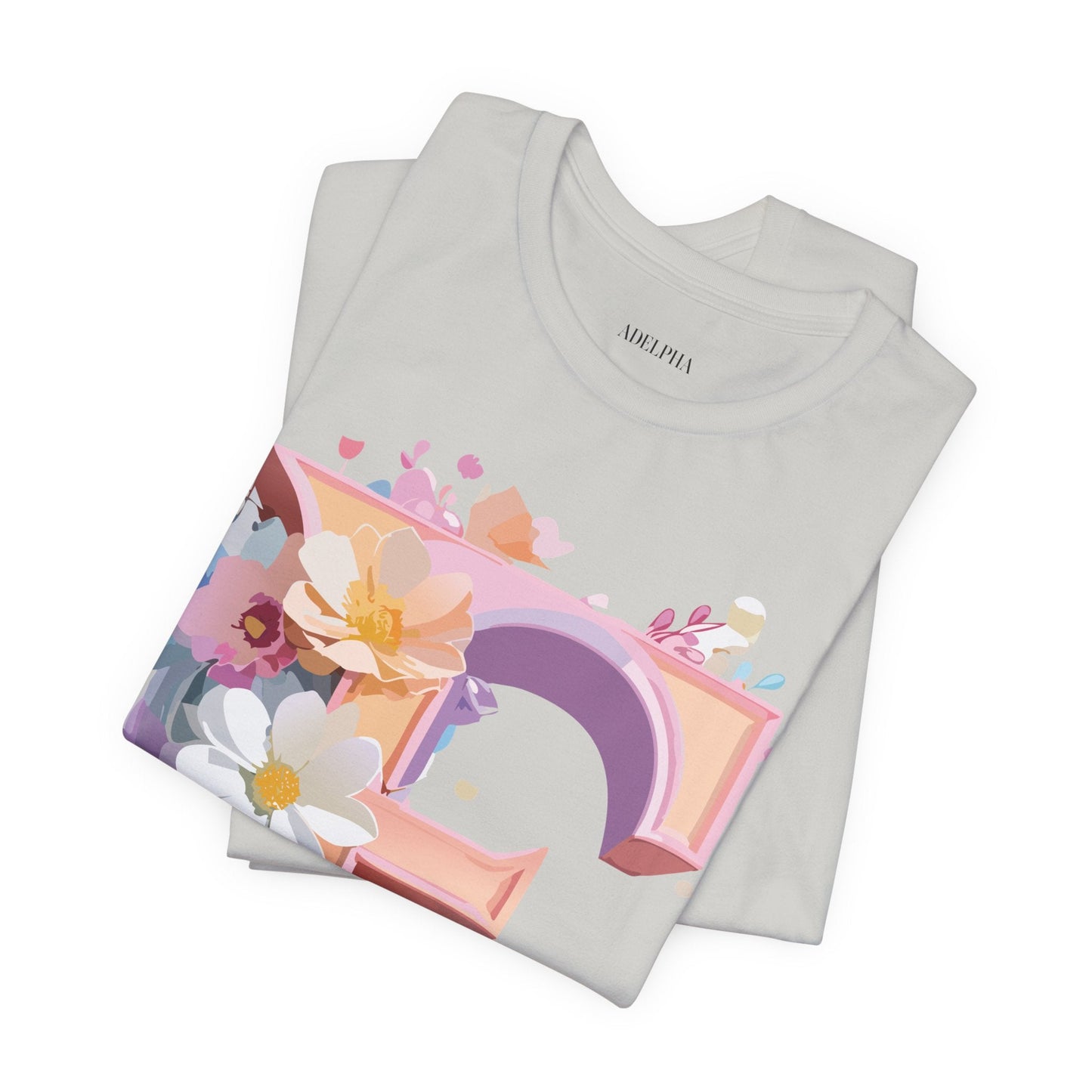 Letter E Shirt Graphic Tee Unisex Vintage Inspired Artwork By Adelpha Premium Short Sleeve