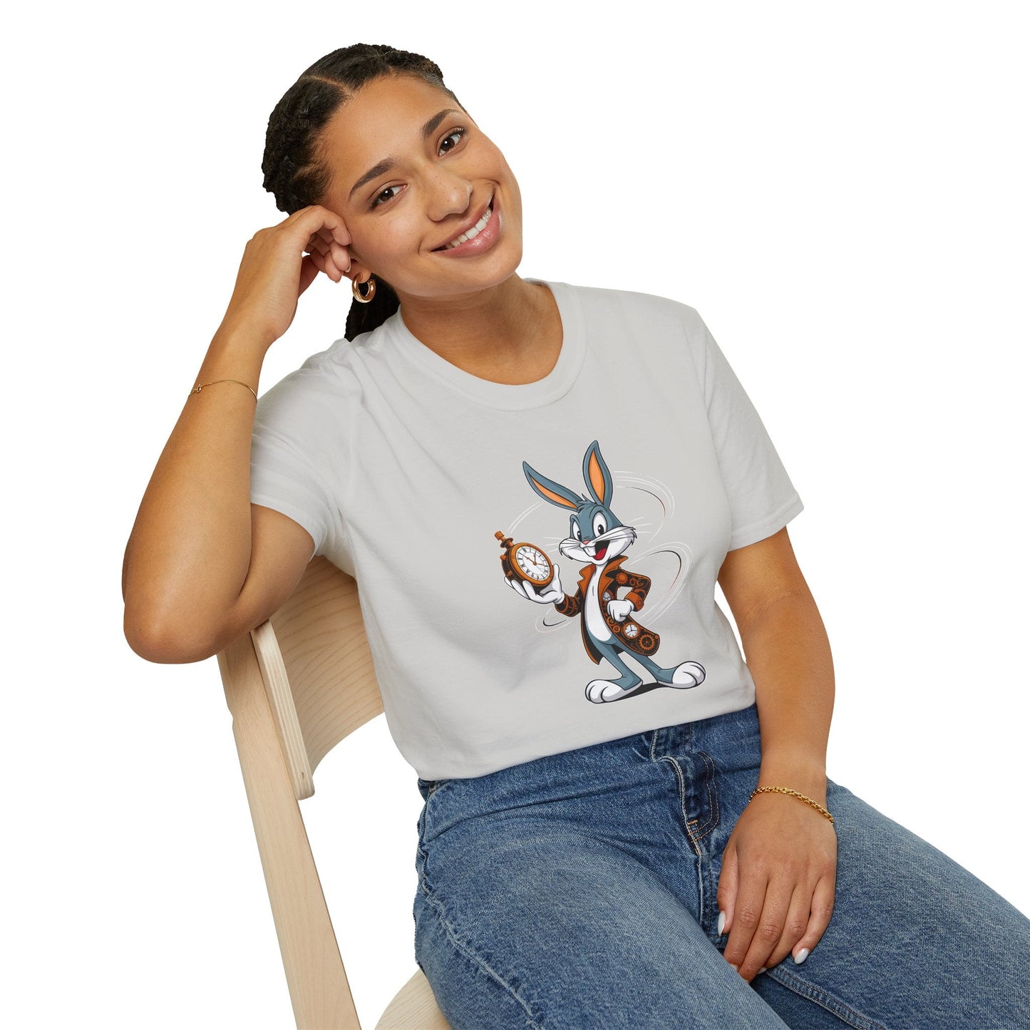 Bugs Bunny T Shirt Unisex Gildan Softstyle Graphic Cartoon Tee For Fans Of Looney Tunes