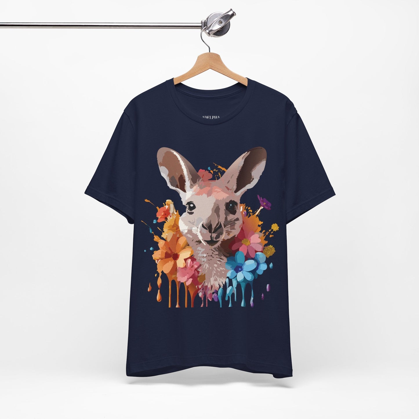 Kangaroo Graphic T Shirt Unisex Adelpha Art Design Vintage Inspired Tee With Original Artwork
