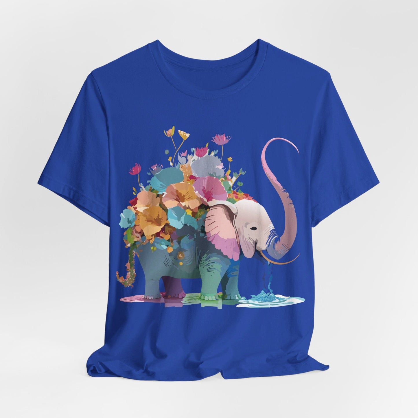 Elephant Graphic Unisex 100 Cotton Jersey Vintage Art Design Tee 12