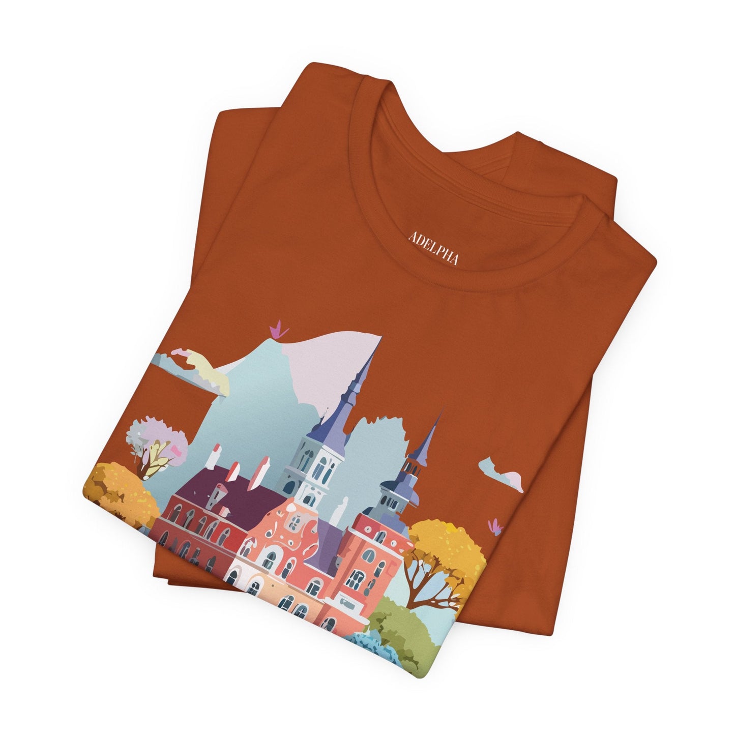 Germany Tourist Shirt Graphic Tee Unisex Vintage Inspired Design Adelpha Short Sleeve