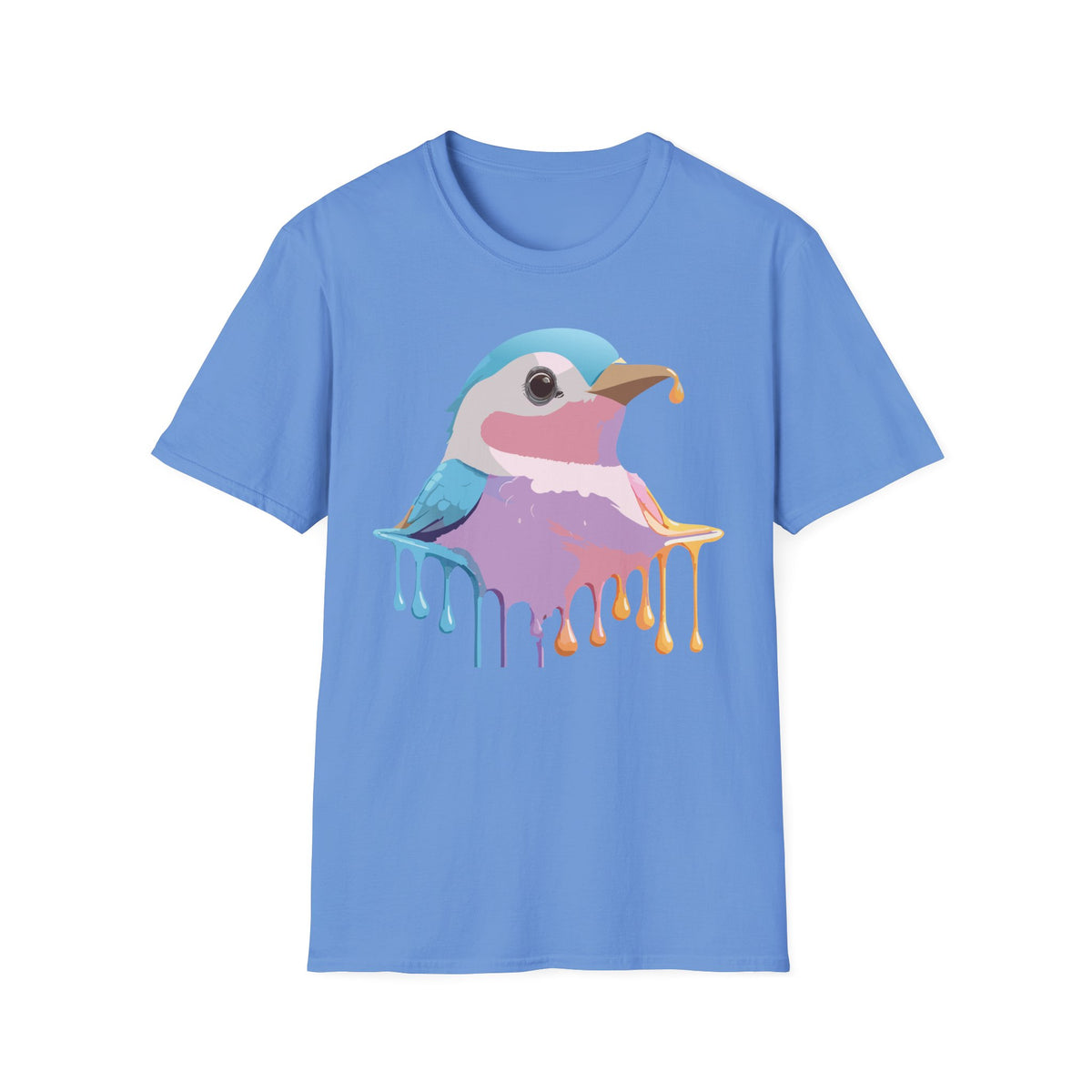 Colorful Dripping Kookaburra T-Shirt | Watercolor Bird Illustration