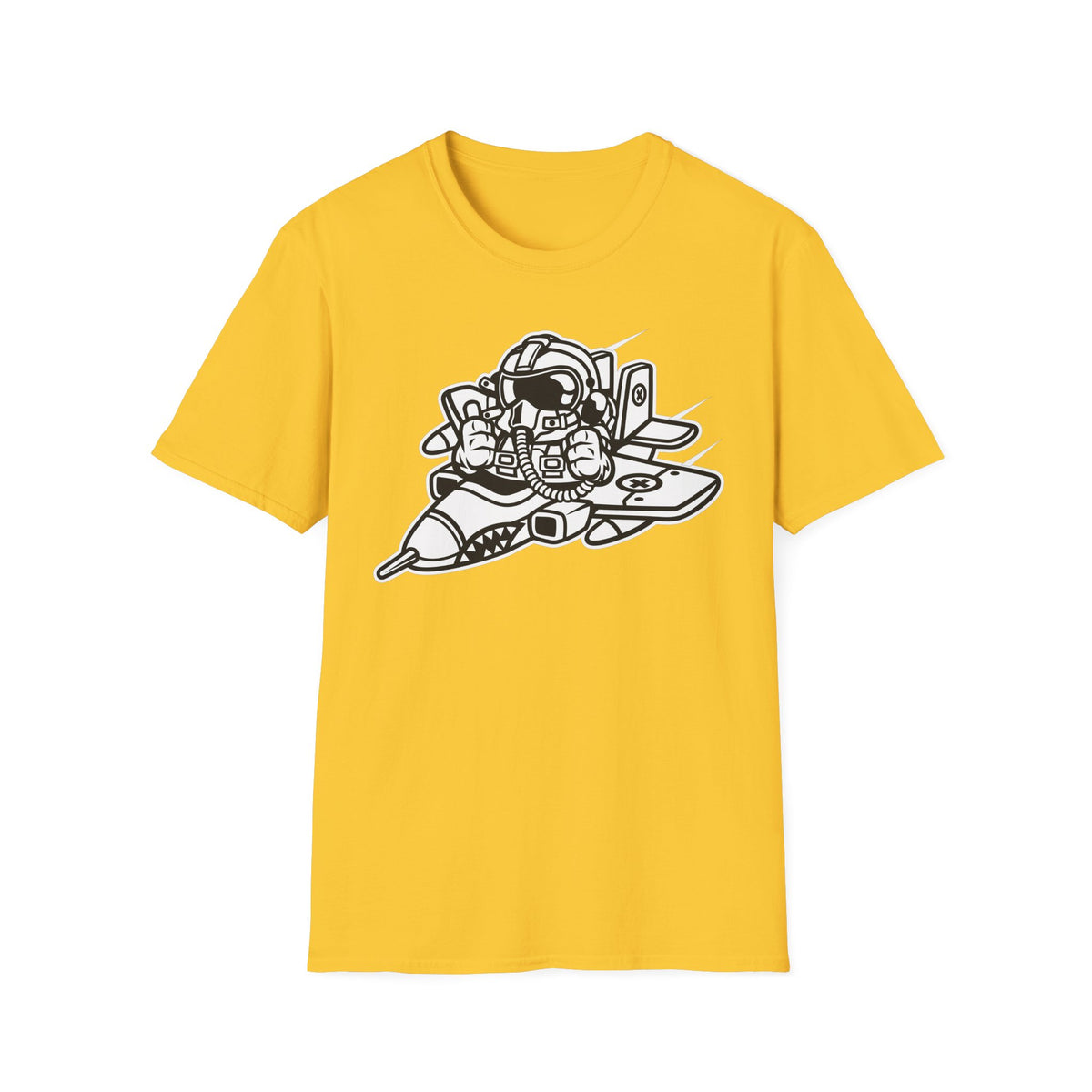 Unisex Cotton T-Shirt with Cartoon Graphic Design