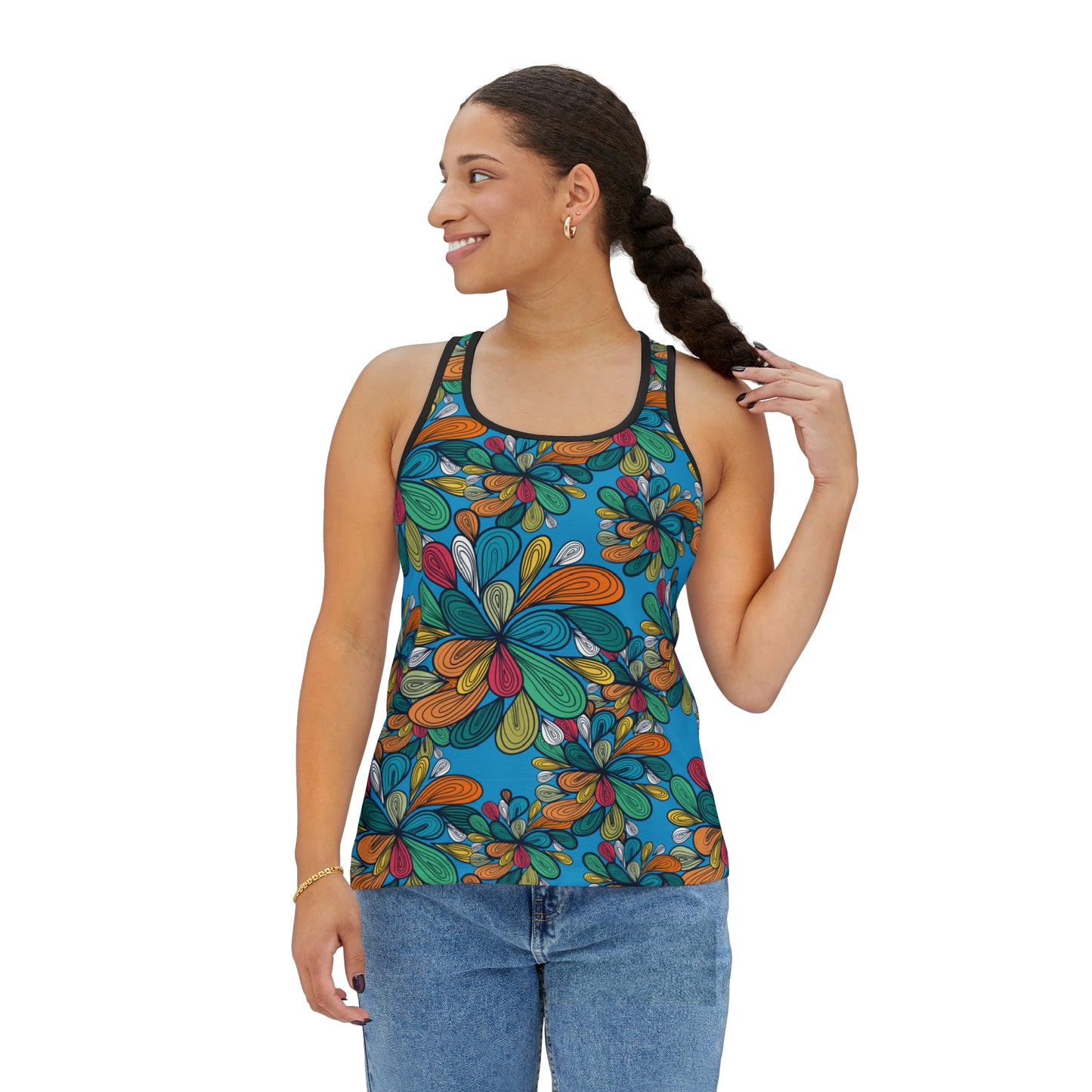 Sommerliches Tank Top mit floralen Prints