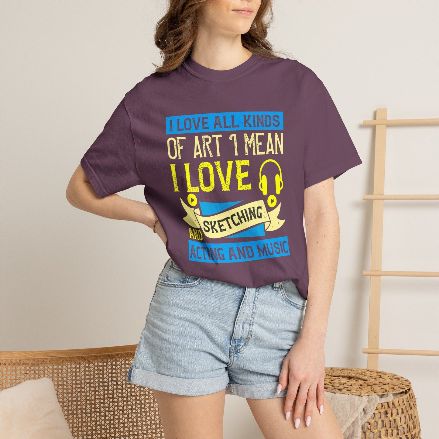 Music Graphic Design Unisex Cotton T-shirt m10