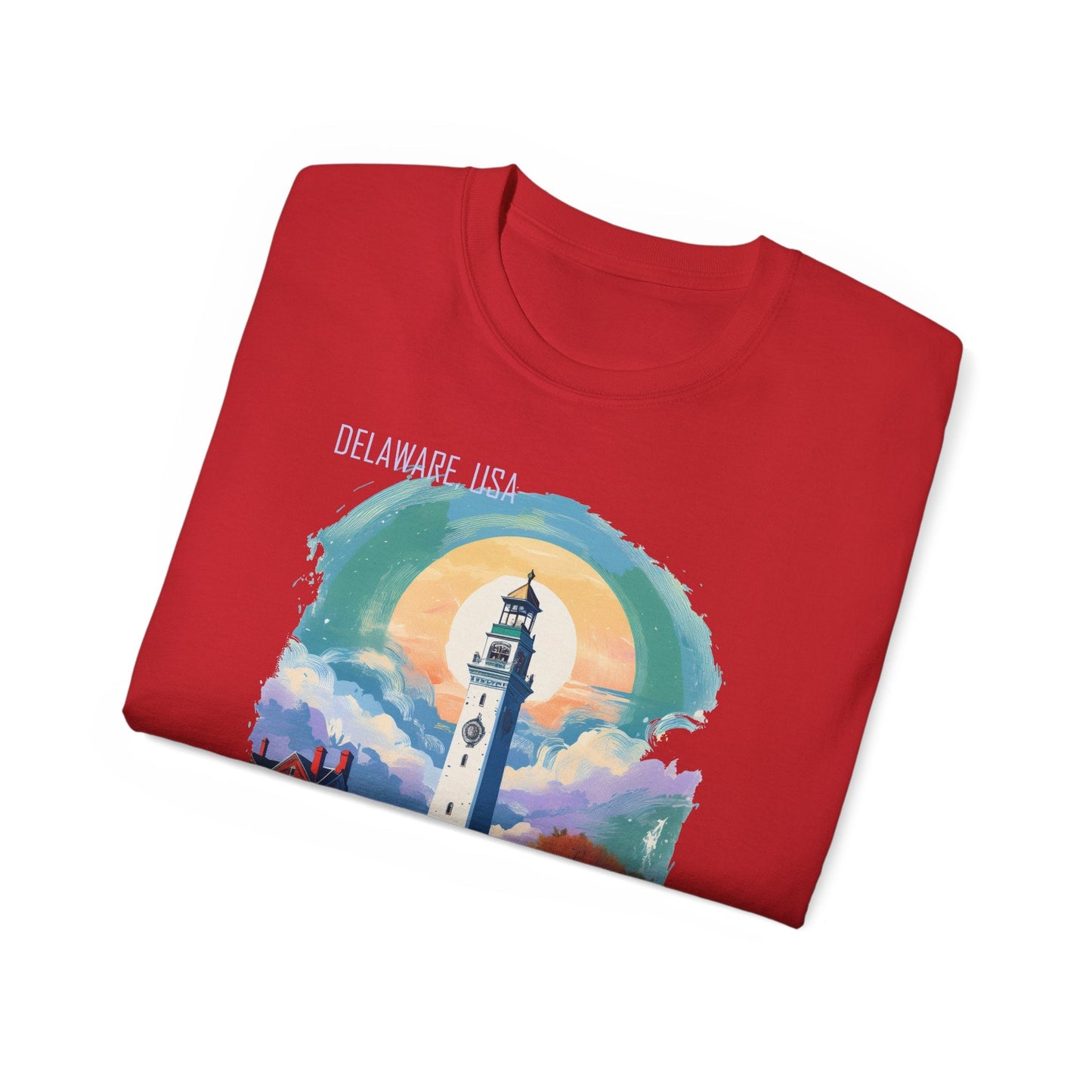 Delaware Graphic Unisex Cotton T‑Shirt 1