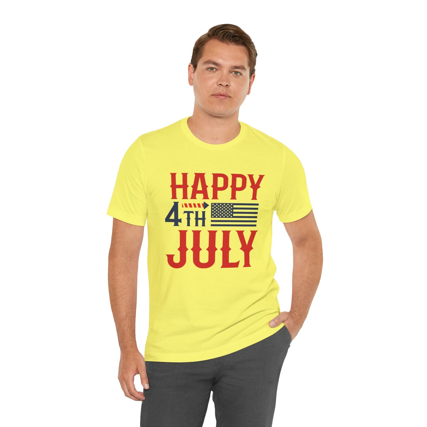American Flag Graphic Unisex Cotton T-Shirt 011