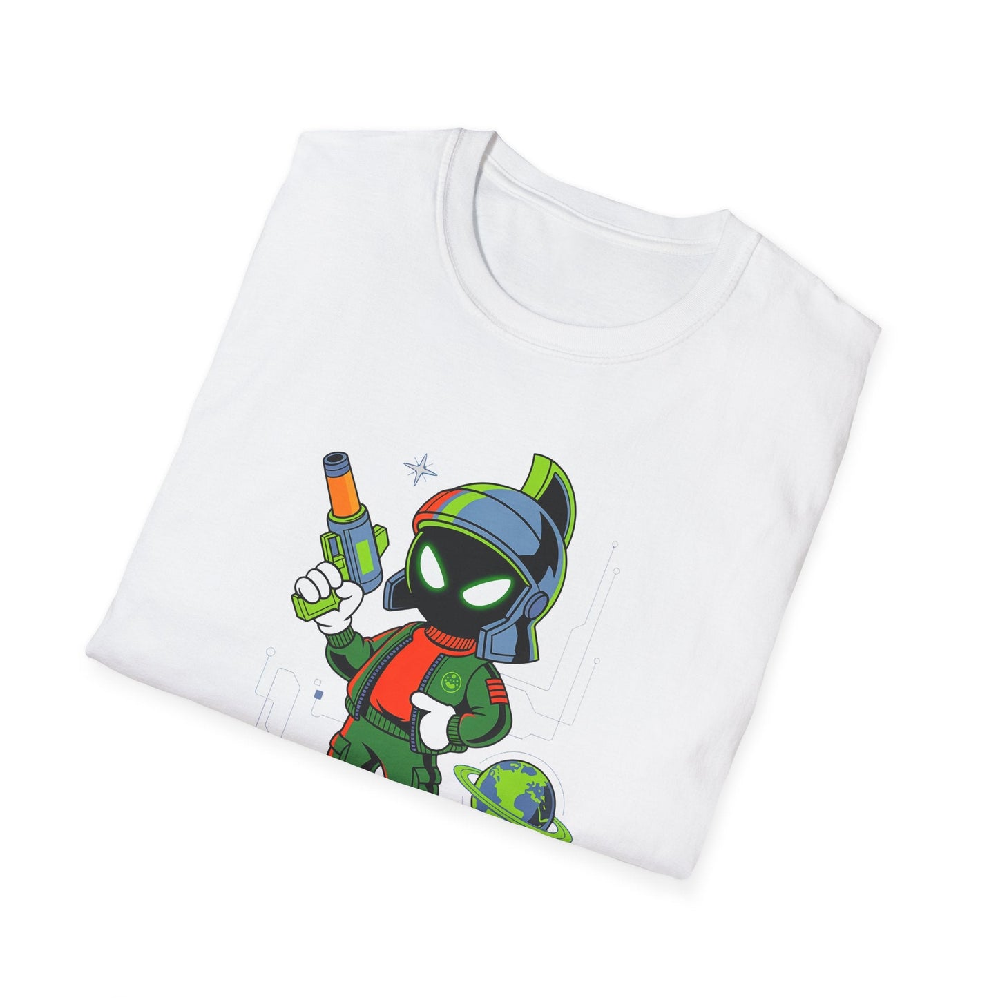 Gildan Softstyle 64000 Unisex Cartoon T Shirt With Animation And Funny Animals Design
