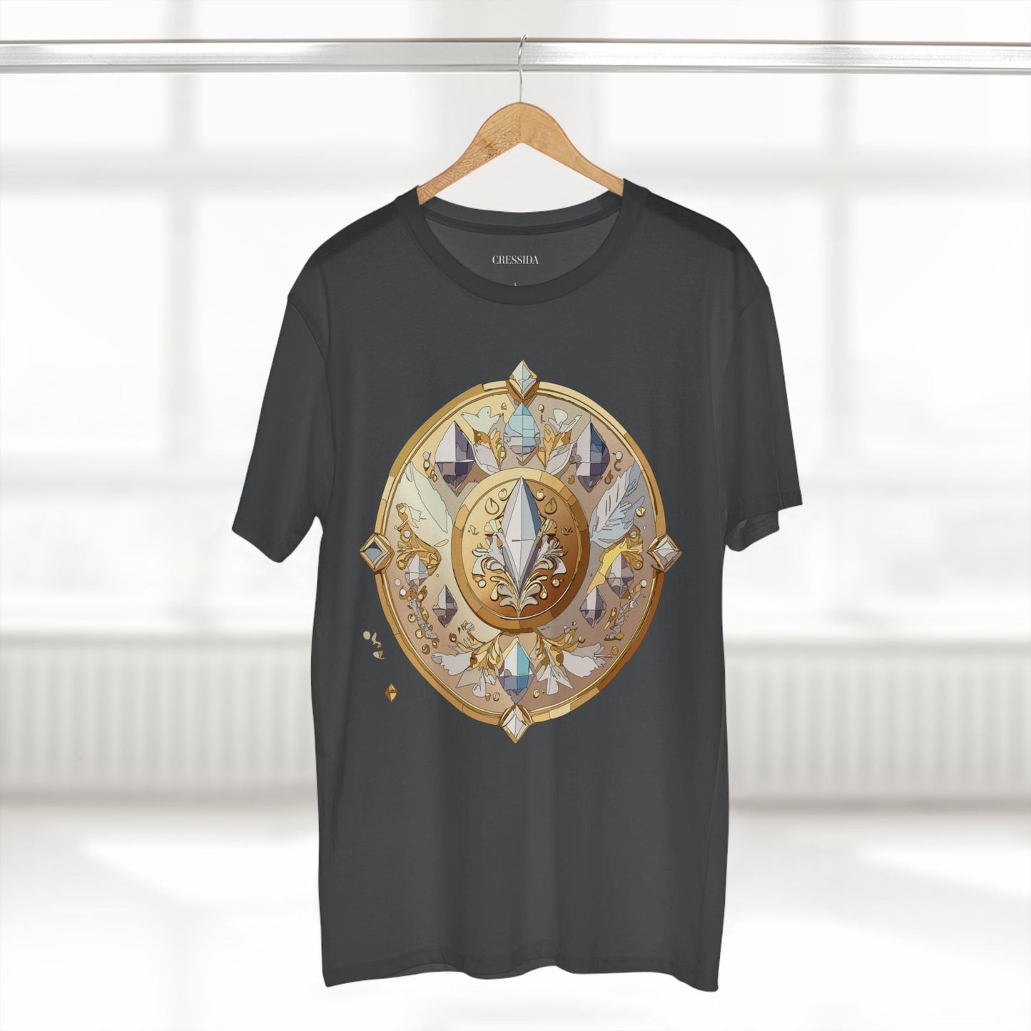 Medallion Graphic T-Shirt Unisex 100 Cotton With Gold Art Design Medal Tee 24