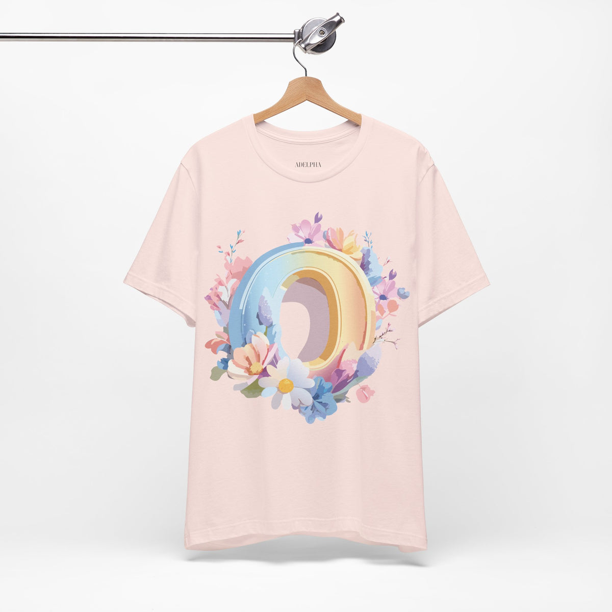 Letter O Graphic Unisex Cotton Bella+Canvas Tee with Art Letter Design