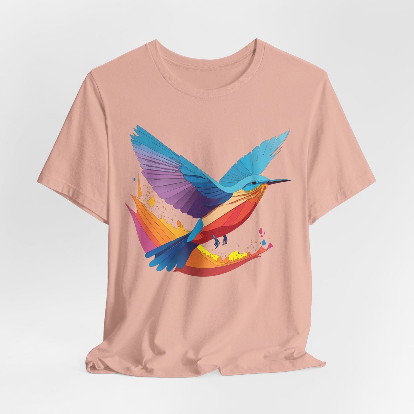 Unisex Animal Shirt Art Design Tee With Wild Animals Print Soft Comfortable Short Sleeve Tee