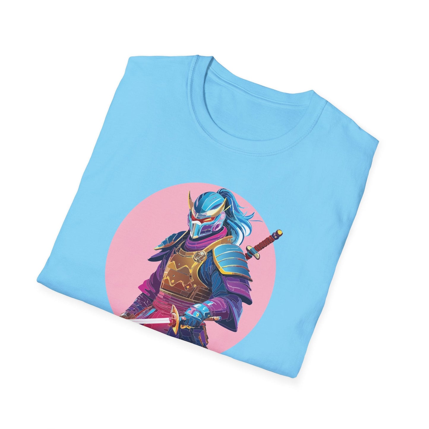 Samurai Themed Unisex Softstyle Tee Shirt Gildan 64000 100 Percent Ring Spun Cotton