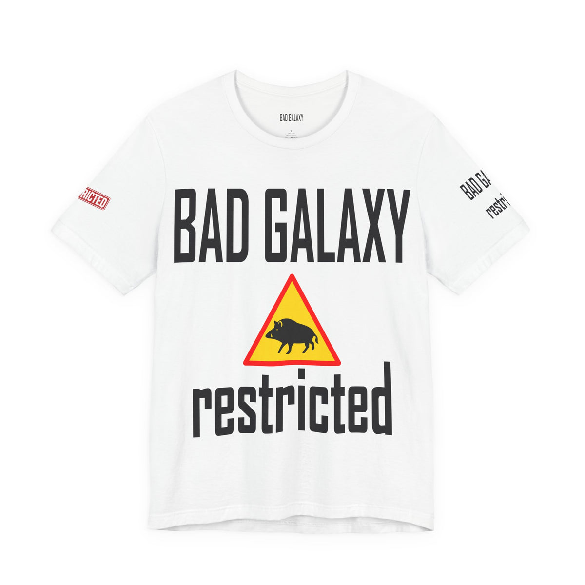 Art Red Stamp Graphic Unisex Cotton Bella+Canvas Tee with Art Design b95