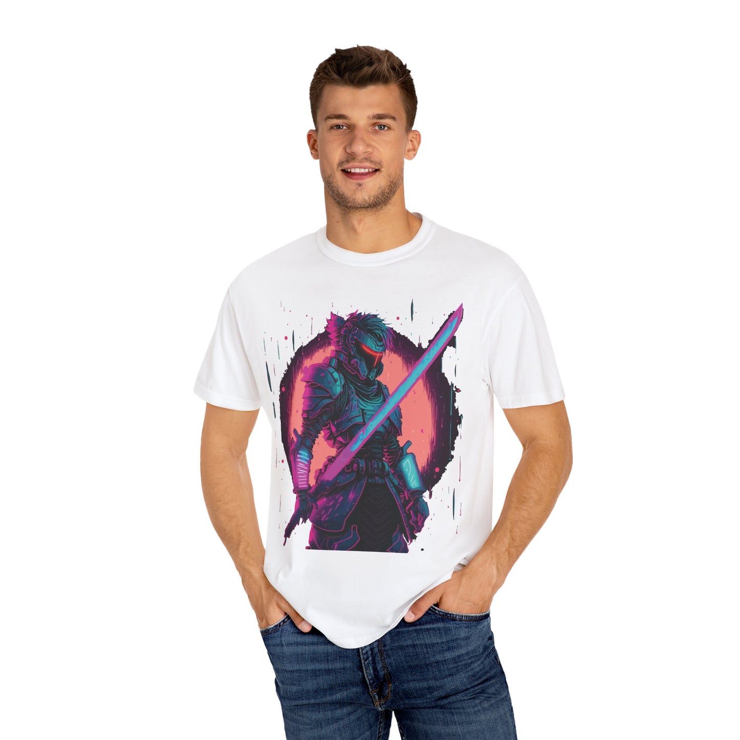 Unisex T-shirt with Knight in Armor