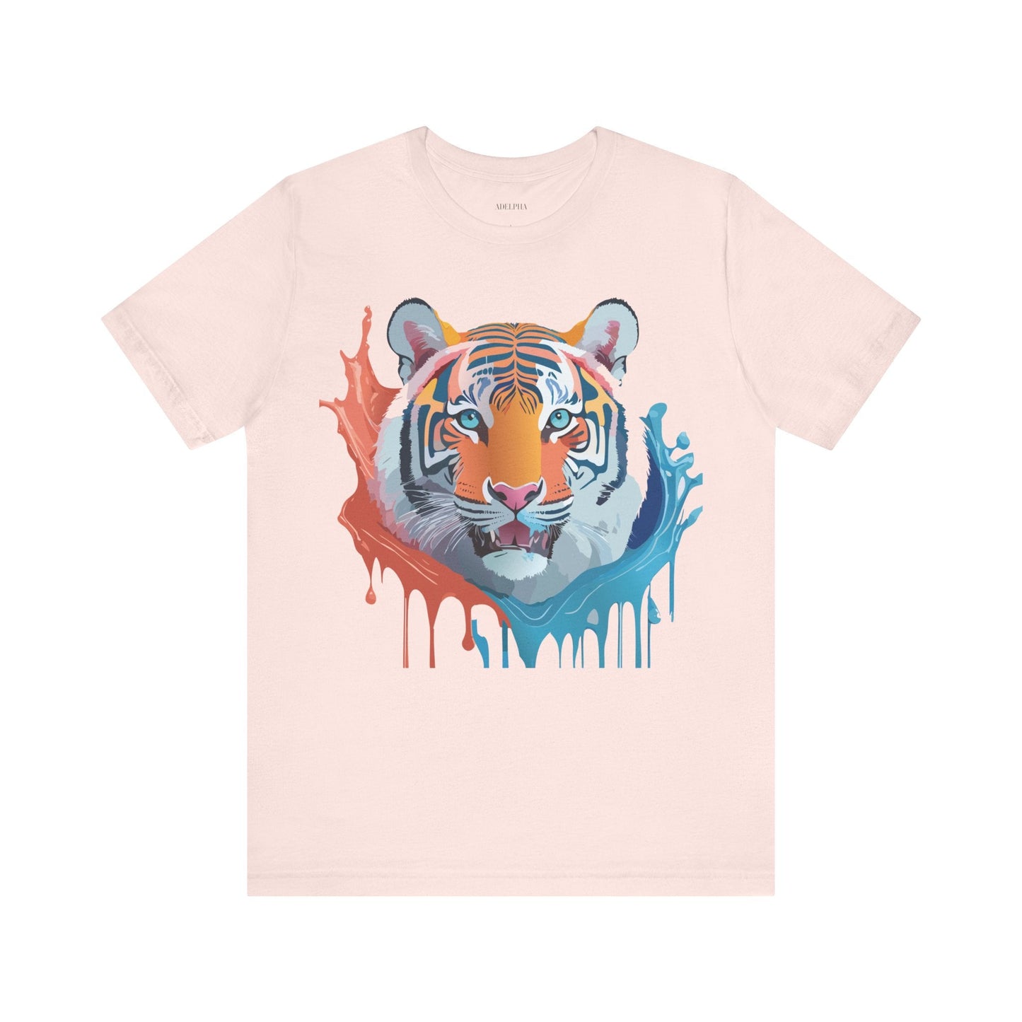 Tiger Graphic Unisex 100 Cotton Vintage Art with Animal Tee 22