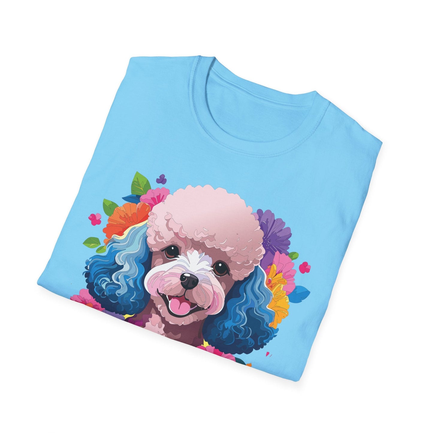 Unisex Dog Shirt Softstyle Tee 100 Percent Cotton Animal Print